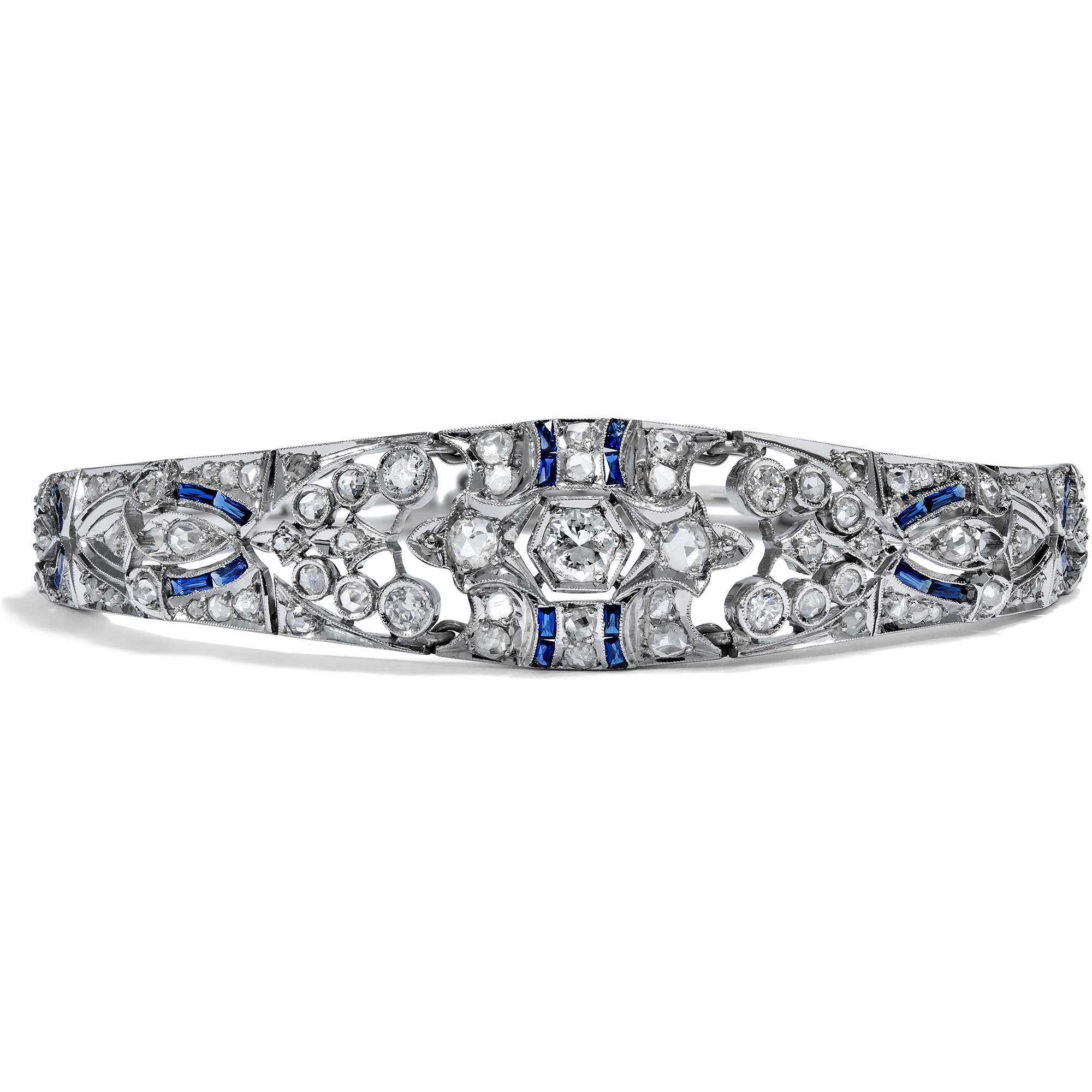 592530-hofer-antikschmuck-Elegantes-Diamant-Armband-mit-Saphiren-um-1920-Ein-Diamantgarten_4