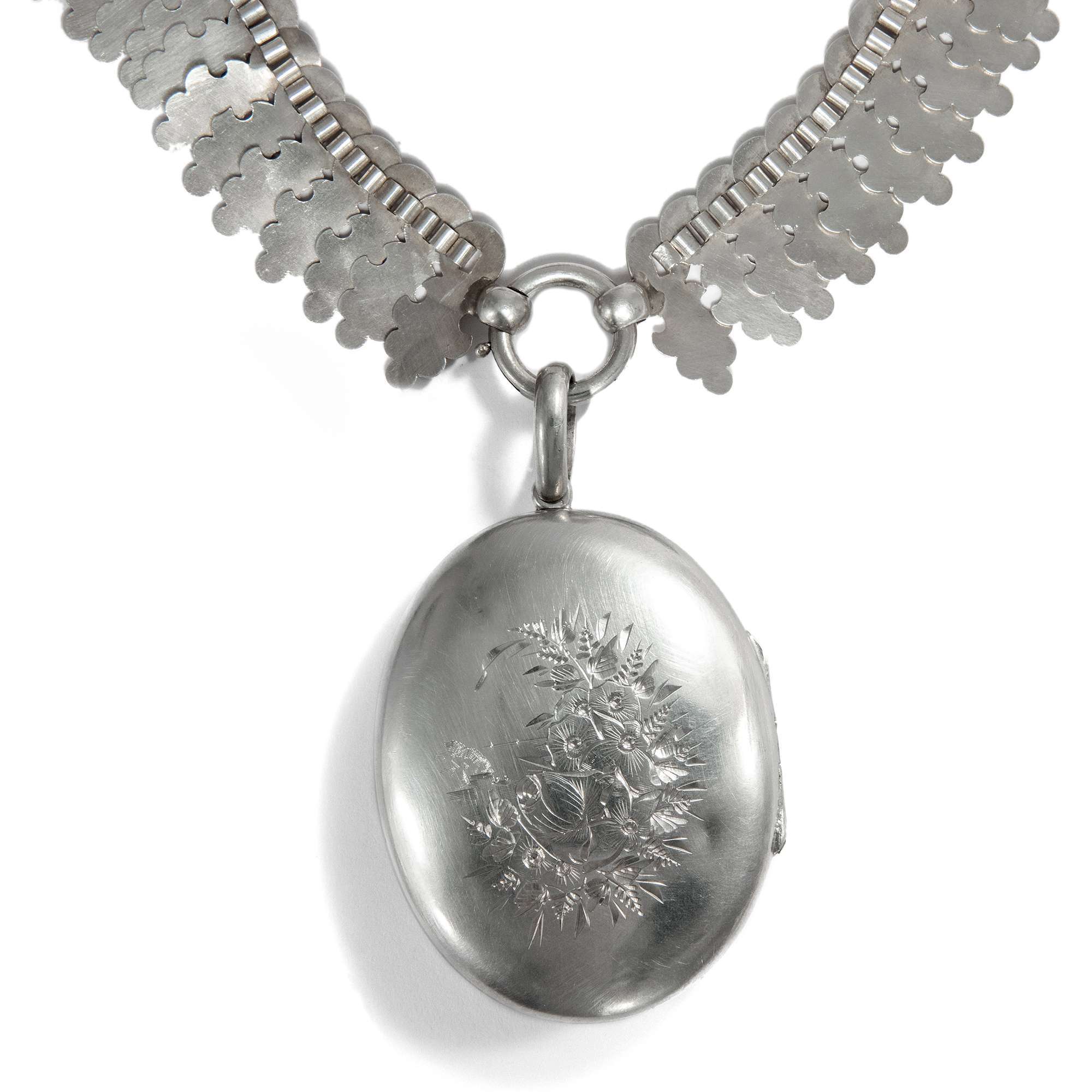 605067-hofer-antikschmuck-xBreite-viktorianische-Silberkette-mit-Medaillon-Anhaenger-England-um-1880-Kommt-ein-Vogel-geflogen_4