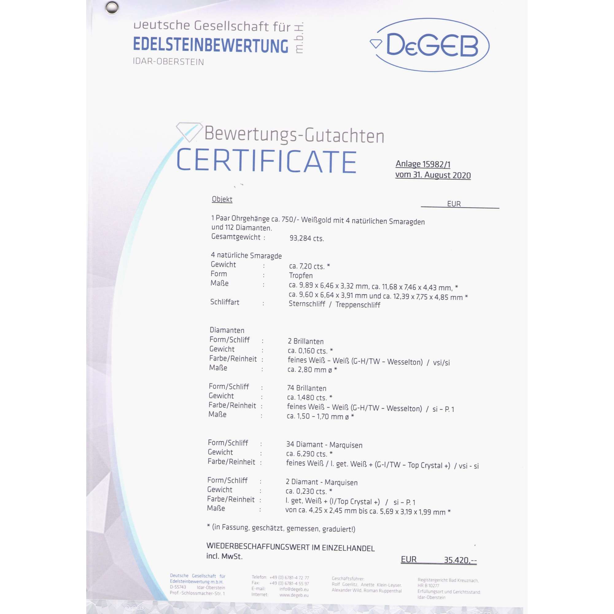 606351-hofer-antikschmuck-Grosse-vintage-Ohrringe-mit-Smaragden-und-Diamanten-Italien-um-2000-Frisch-und-anmutend-_1