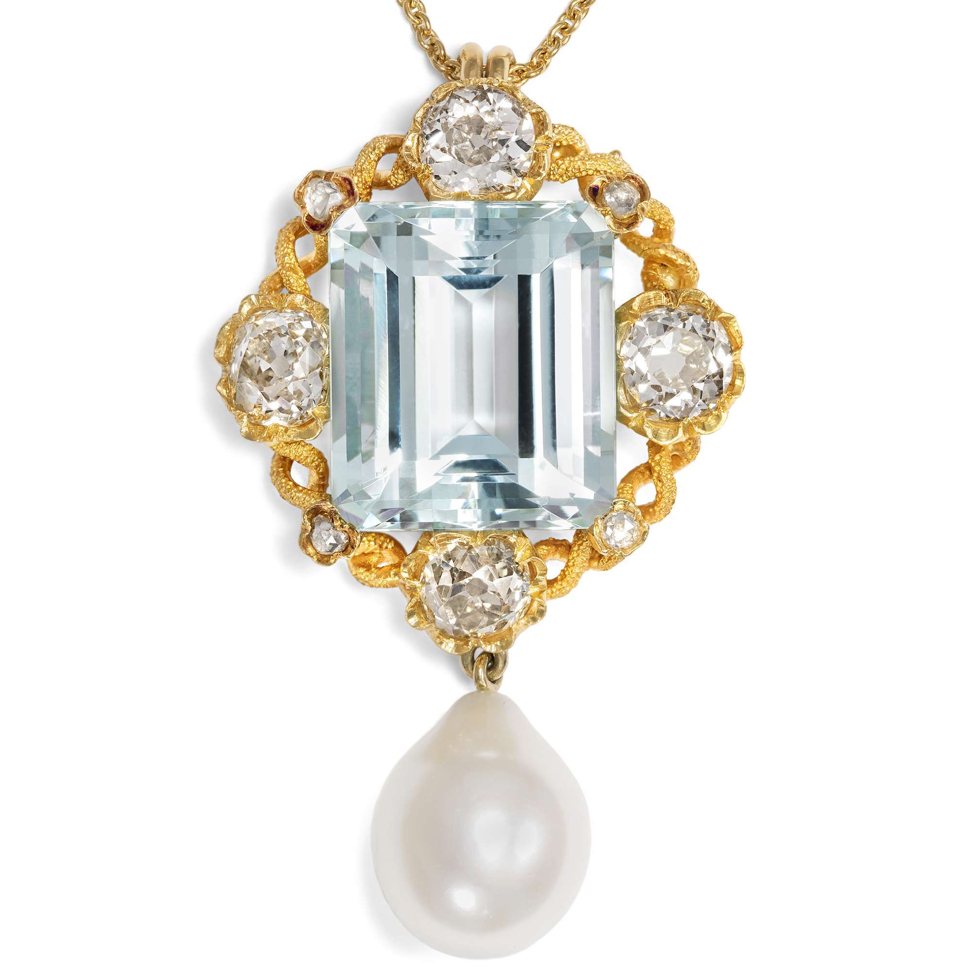 611911-hofer-antikschmuck-Goldener-Anhaenger-mit-Aquamarin-Diamanten-und-Perle-Grossbritannien-um-1850-und-spaeter-Zu-Land-und-zu-Wasser_2
