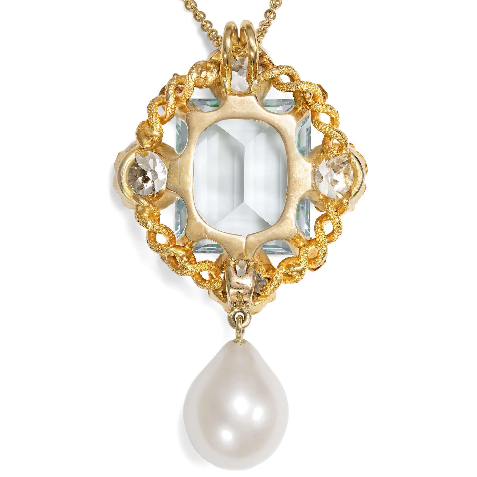 611911-hofer-antikschmuck-Goldener-Anhaenger-mit-Aquamarin-Diamanten-und-Perle-Grossbritannien-um-1850-und-spaeter-Zu-Land-und-zu-Wasser_4