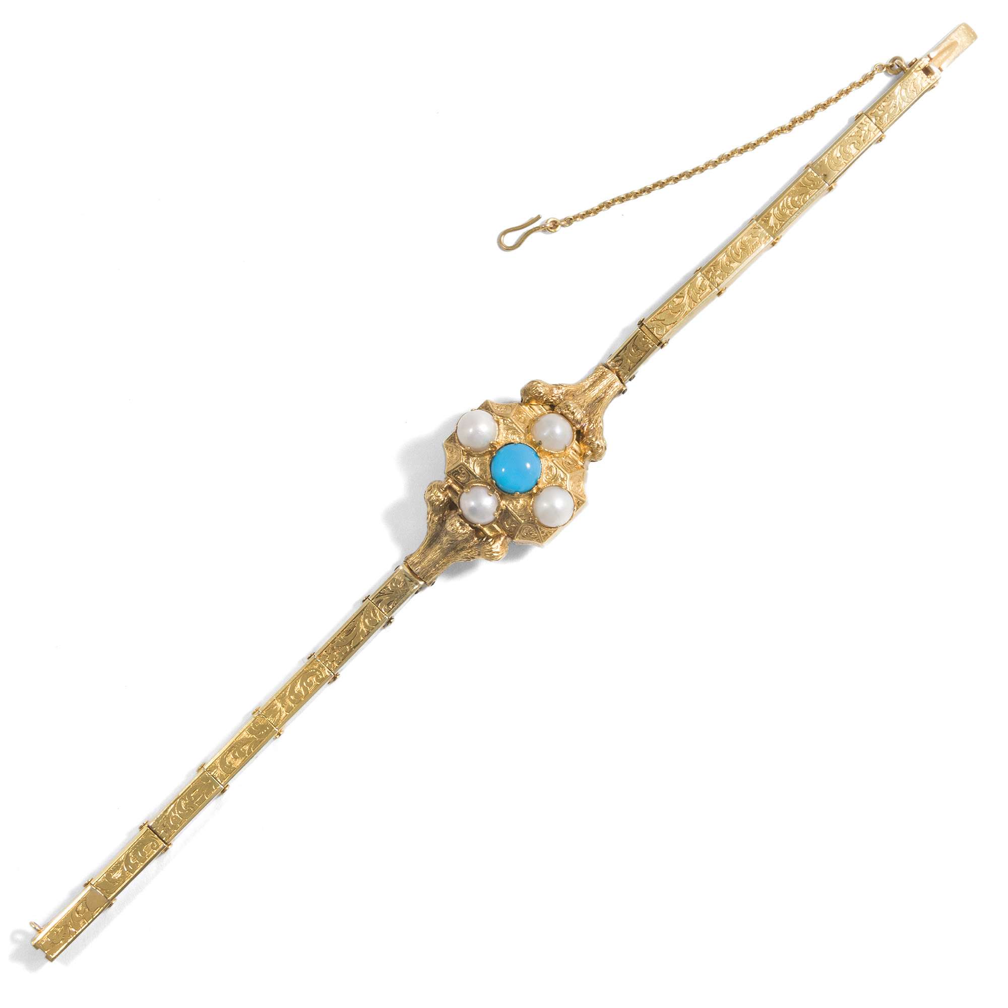 612442-hofer-antikschmuck-Viktorianisches-Armband-mit-Perlen-und-Tuerkis-in-Gold-um-1850-Bedeutungsvoll_4