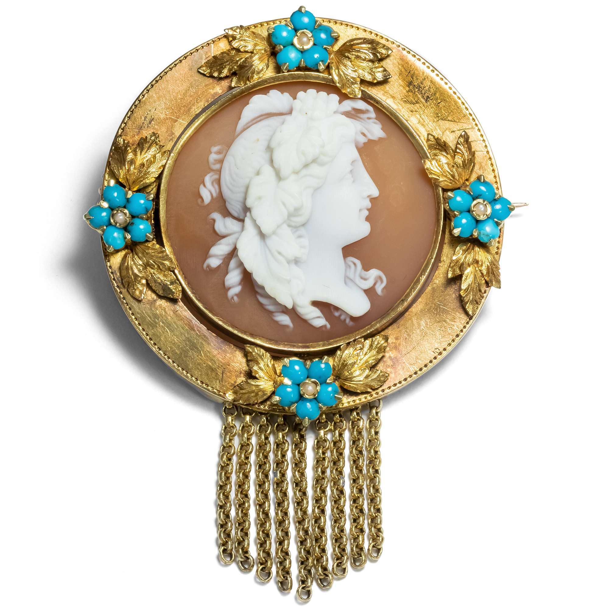 618193-hofer-antikschmuck-Antike-Demi-Parure-mit-Muschelgemmen-in-Gold-oesterreich-Ungarn-um-1870-Weinlaub-und-Vergissmeinnicht_3