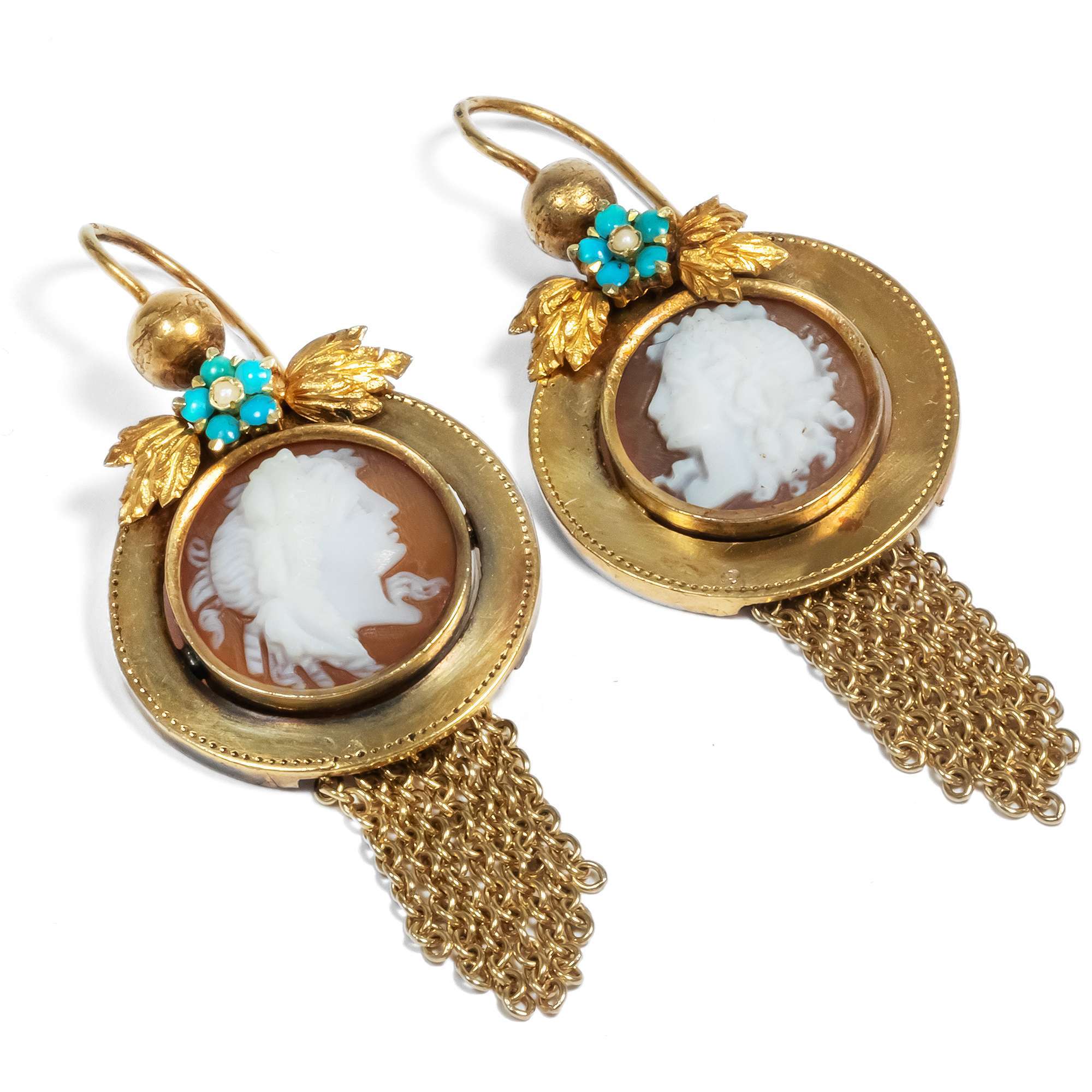 618193-hofer-antikschmuck-Antike-Demi-Parure-mit-Muschelgemmen-in-Gold-oesterreich-Ungarn-um-1870-Weinlaub-und-Vergissmeinnicht_4