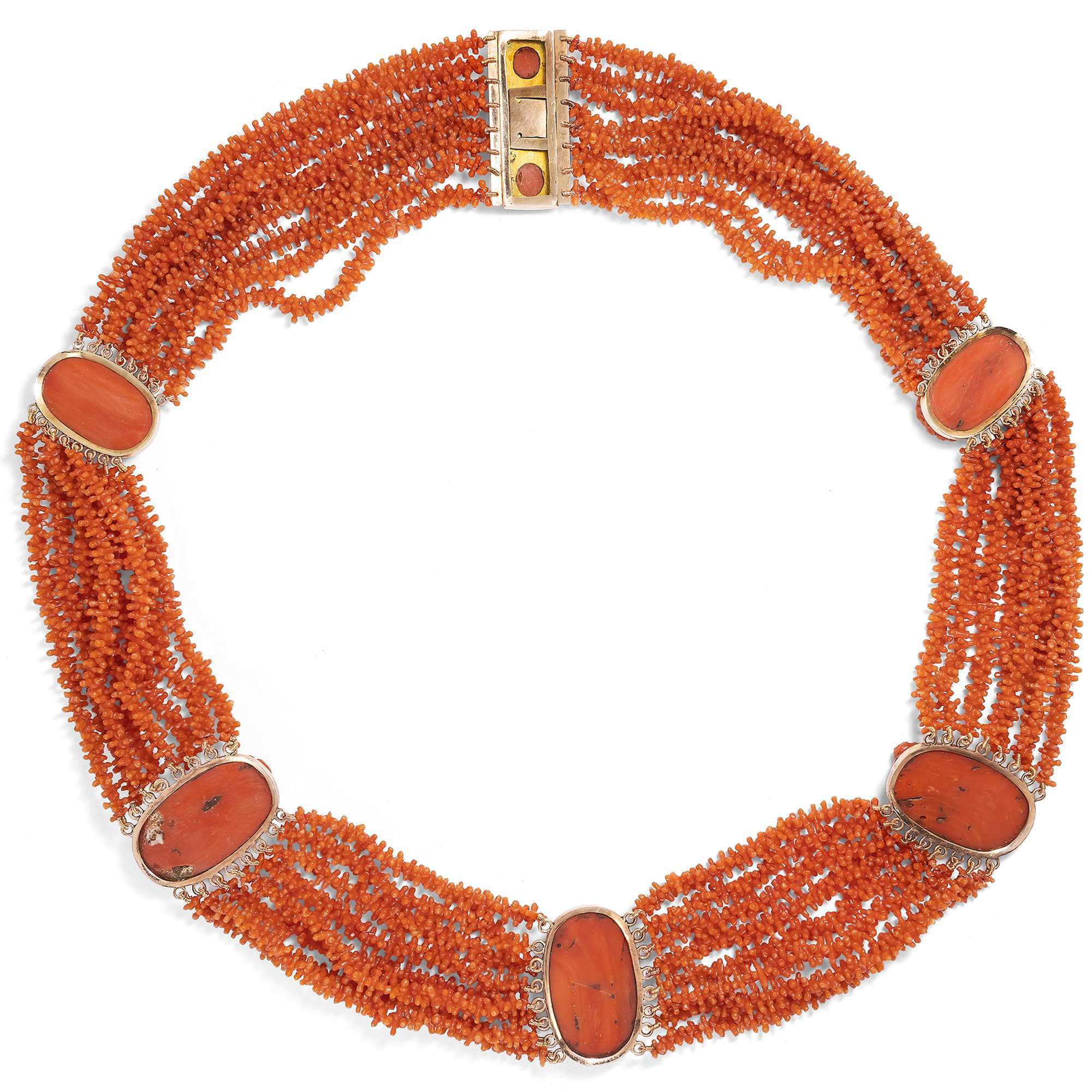 621941-hofer-antikschmuck-Antike-Korallen-Parure-aus-Collier-Armbaendern-und-Ohrringen-um-1825-und-spaeter-a-l-antique_4