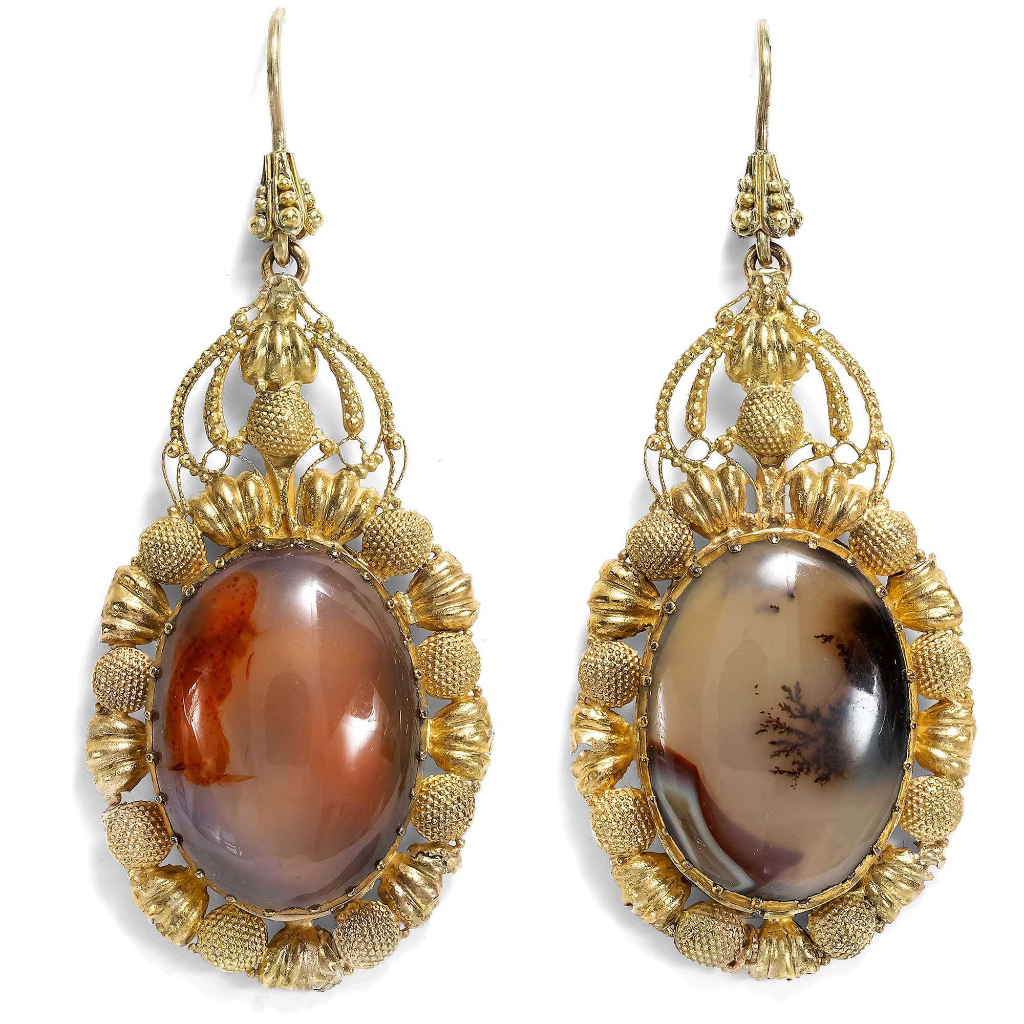 622584-hofer-antikschmuck-Grosse-Ohrringe-aus-Gold-und-Achaten-England-um-1830-Naturkunstwerke_1