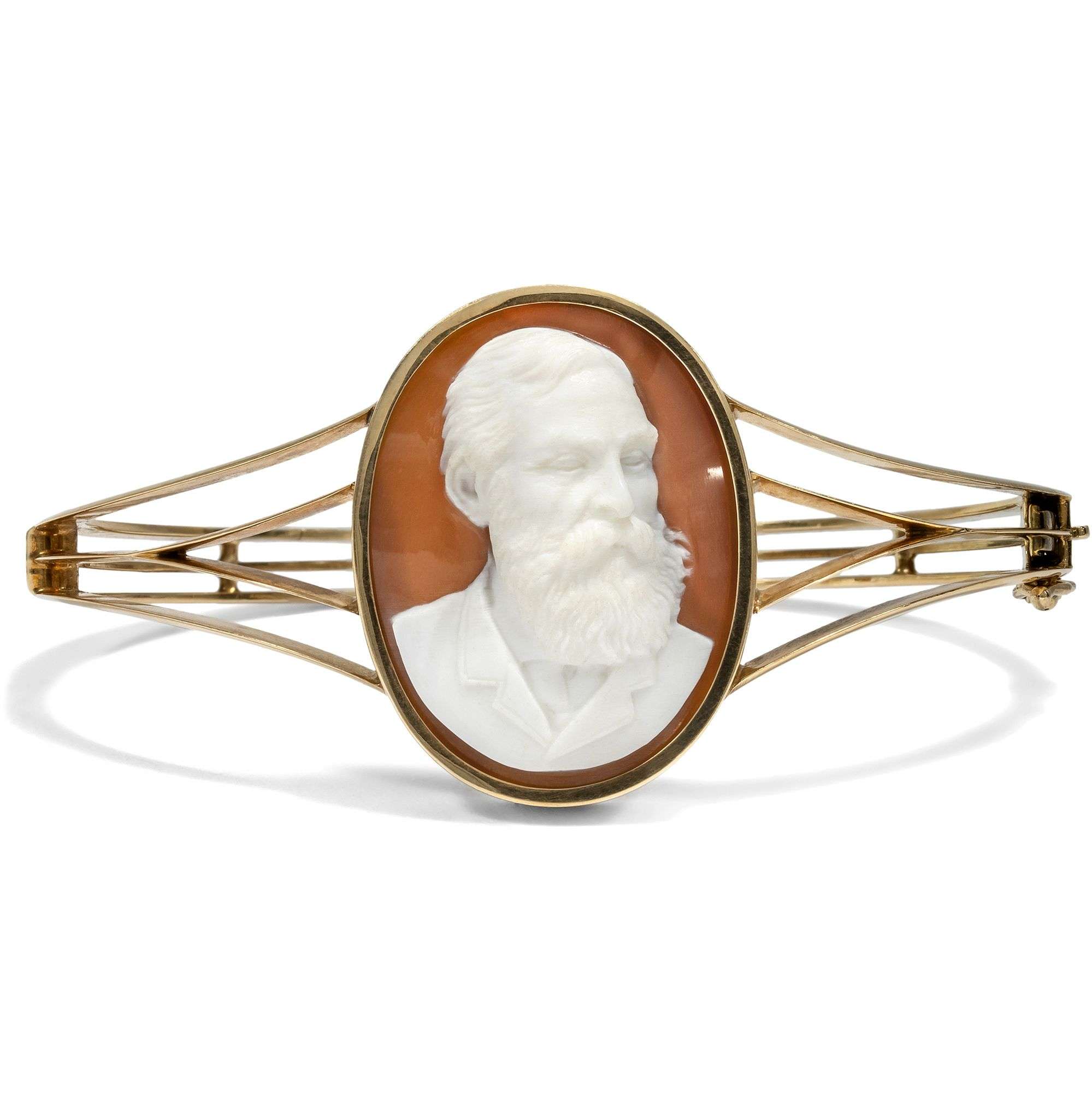 622728-hofer-antikschmuck-Viktorianischer-Gold-Armreif-mit-Muschelkamee-eines-Gentleman-Italien-England-um-1890-Wenn-einer-eine-Reise-tut_4