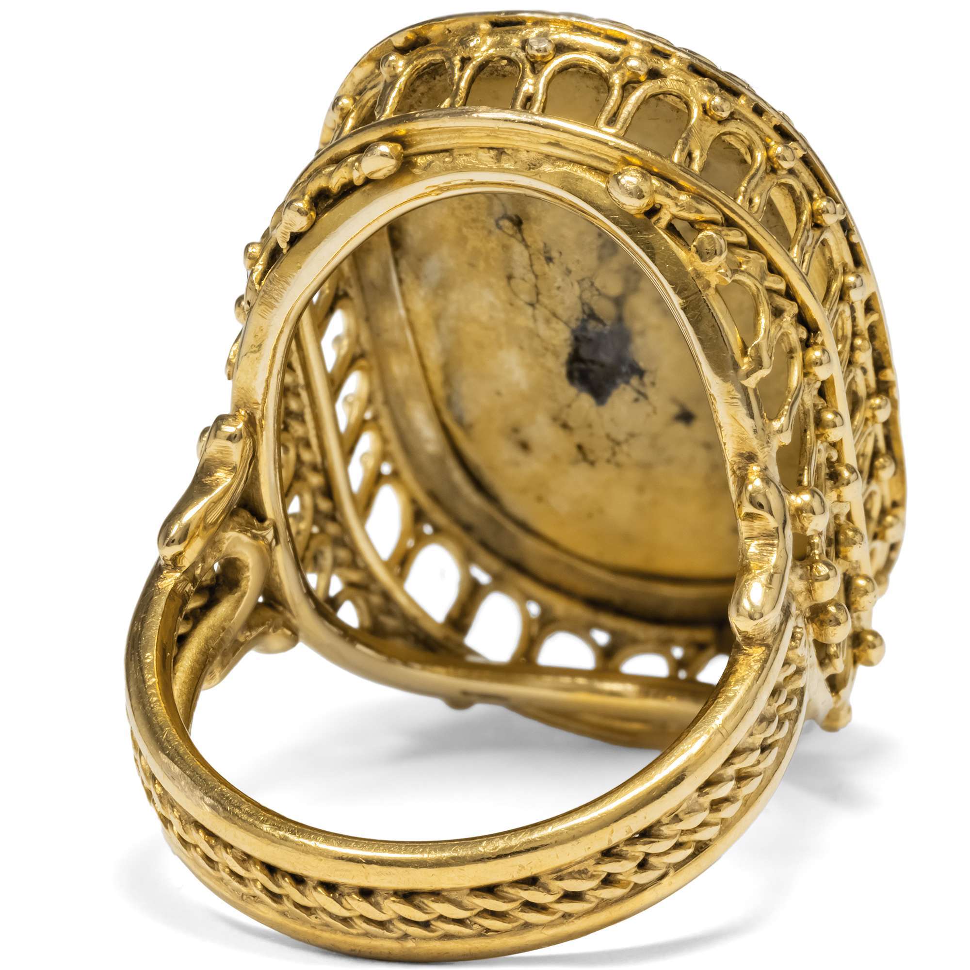 623247-hofer-antikschmuck-Grosser-Goldring-mit-Emailmalerei-der-Gottesmutter-um-1965-Ave-Maria-_4