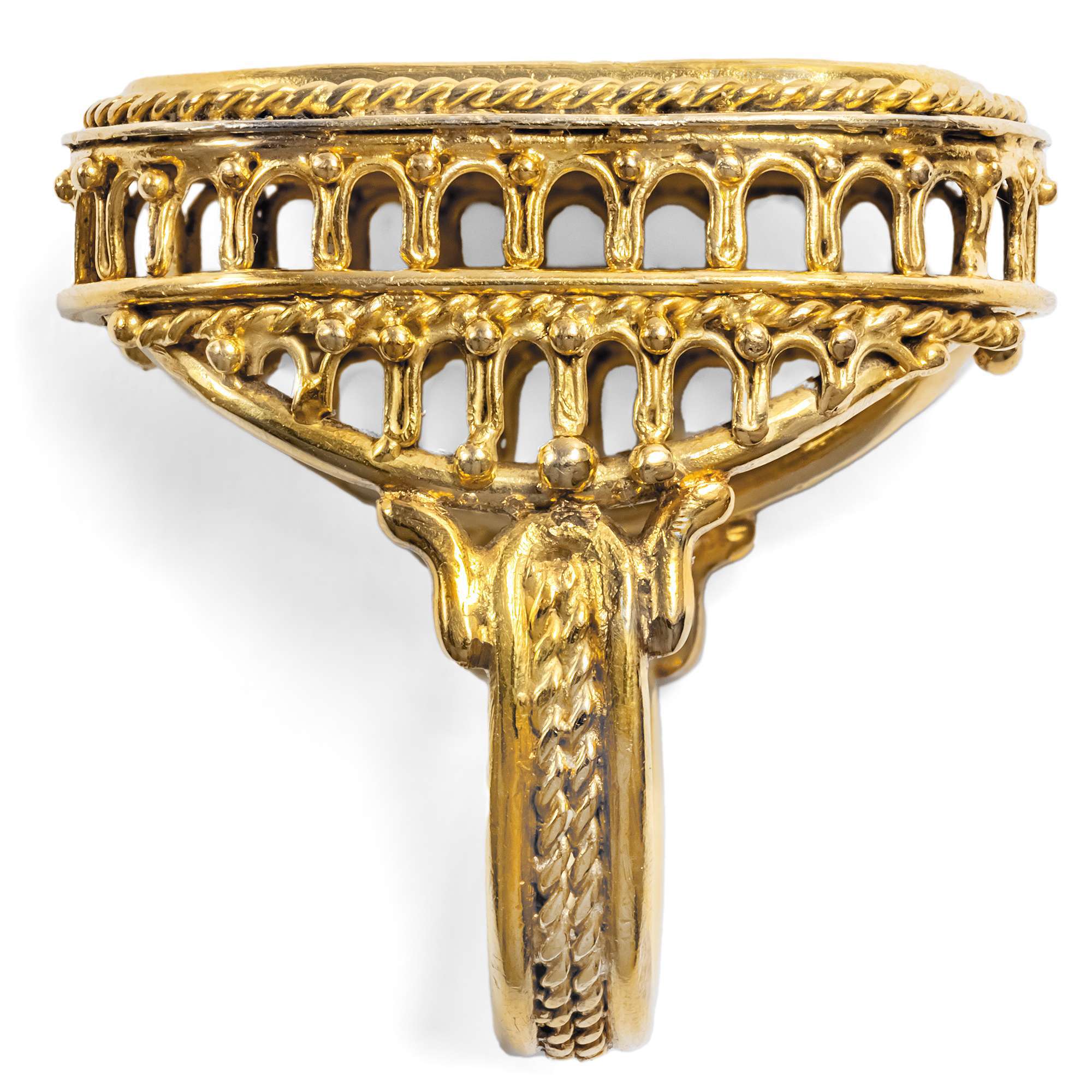 623247-hofer-antikschmuck-Grosser-Goldring-mit-Emailmalerei-der-Gottesmutter-um-1965-Ave-Maria-_7