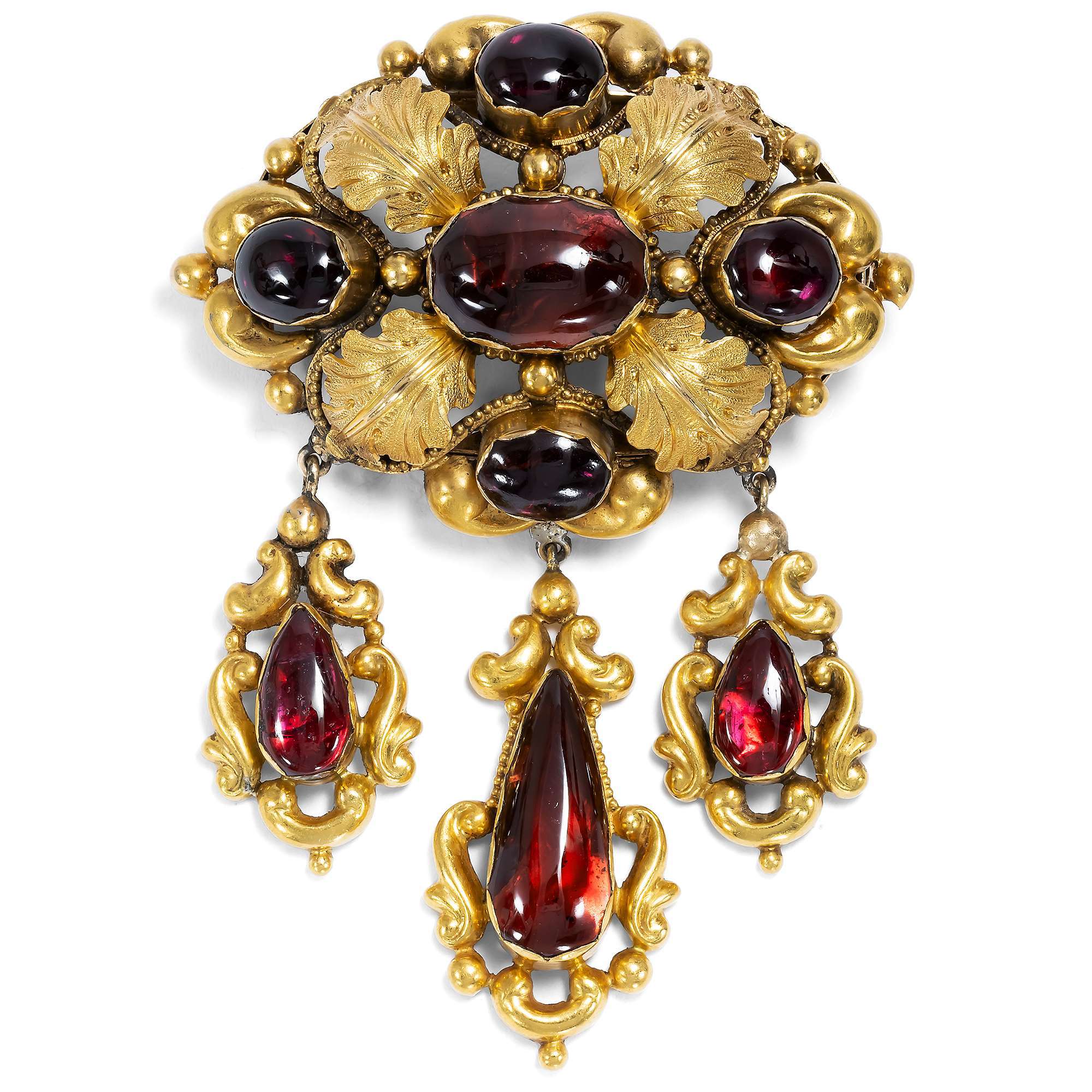 623282-hofer-antikschmuck-Prachtvolle-Granat-Parure-aus-Collier-Brosche-und-Ohrringen-um-1835-Verlockende-Fruechte_12