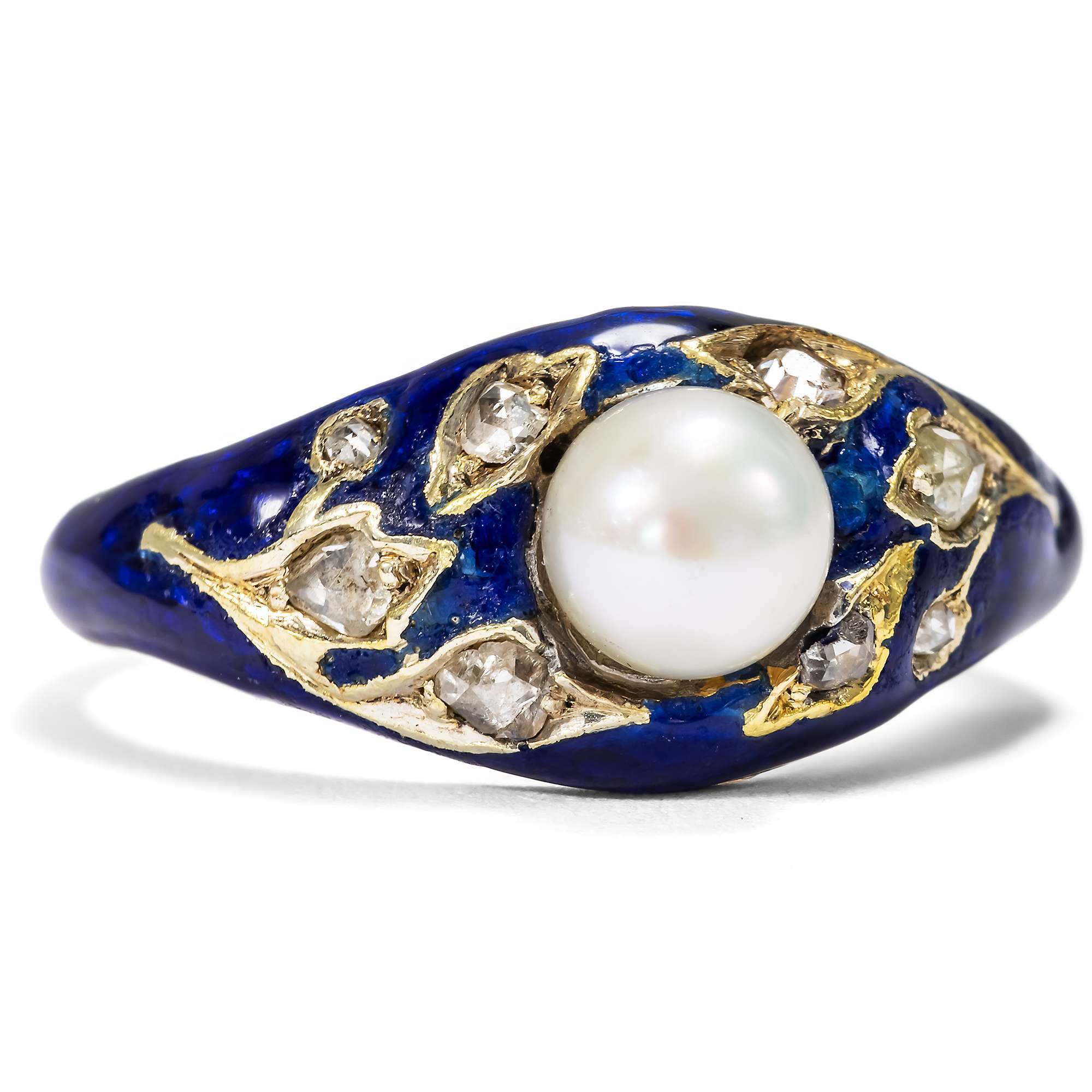 623901-hofer-antikschmuck-Antike-Parure-aus-Armband-Brosche-Ohrclips-und-Ring-mit-Naturperlen-und-Diamanten-um-1850-Blaue-Blumen_13