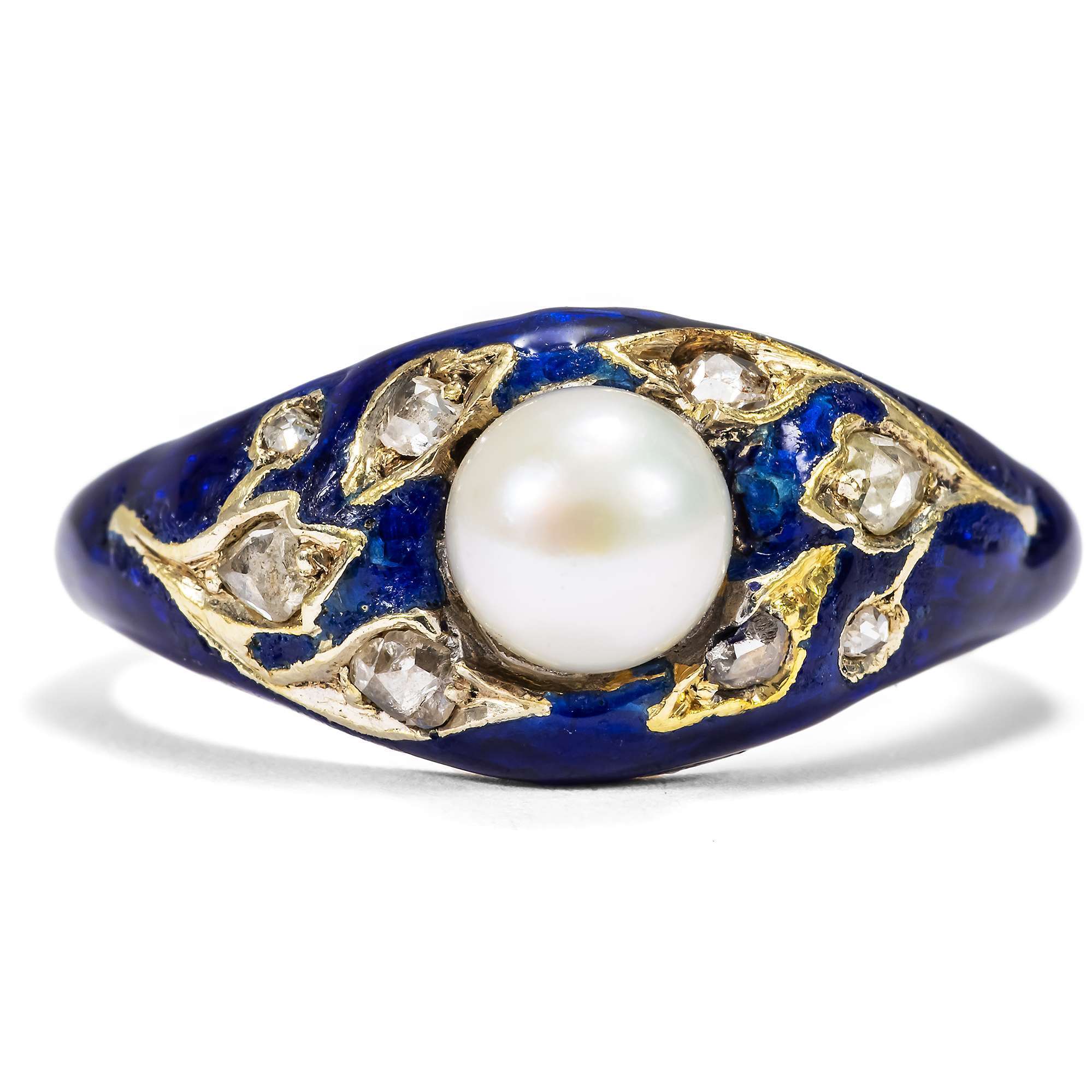 623901-hofer-antikschmuck-Antike-Parure-aus-Armband-Brosche-Ohrclips-und-Ring-mit-Naturperlen-und-Diamanten-um-1850-Blaue-Blumen_15