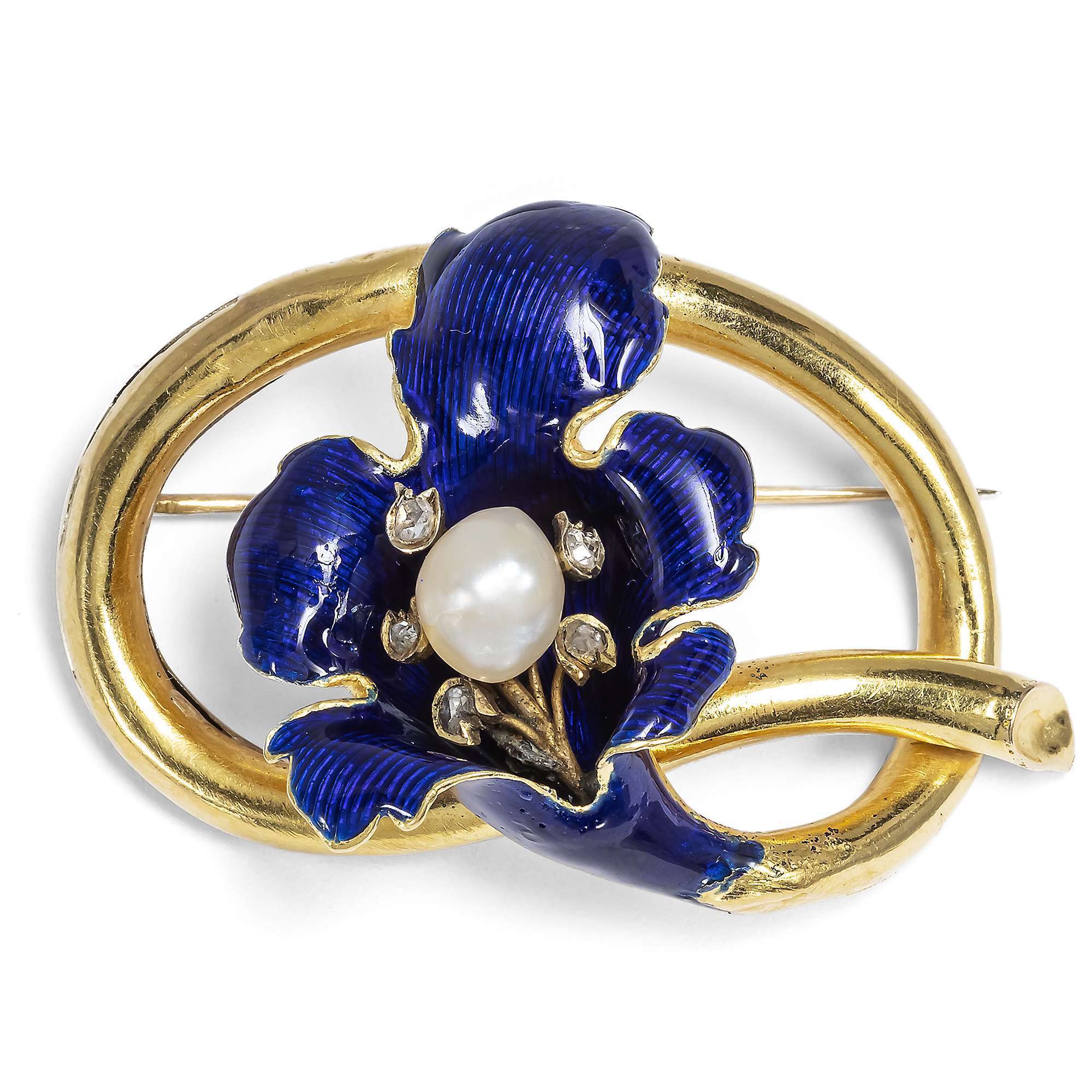 623901-hofer-antikschmuck-Antike-Parure-aus-Armband-Brosche-Ohrclips-und-Ring-mit-Naturperlen-und-Diamanten-um-1850-Blaue-Blumen_5