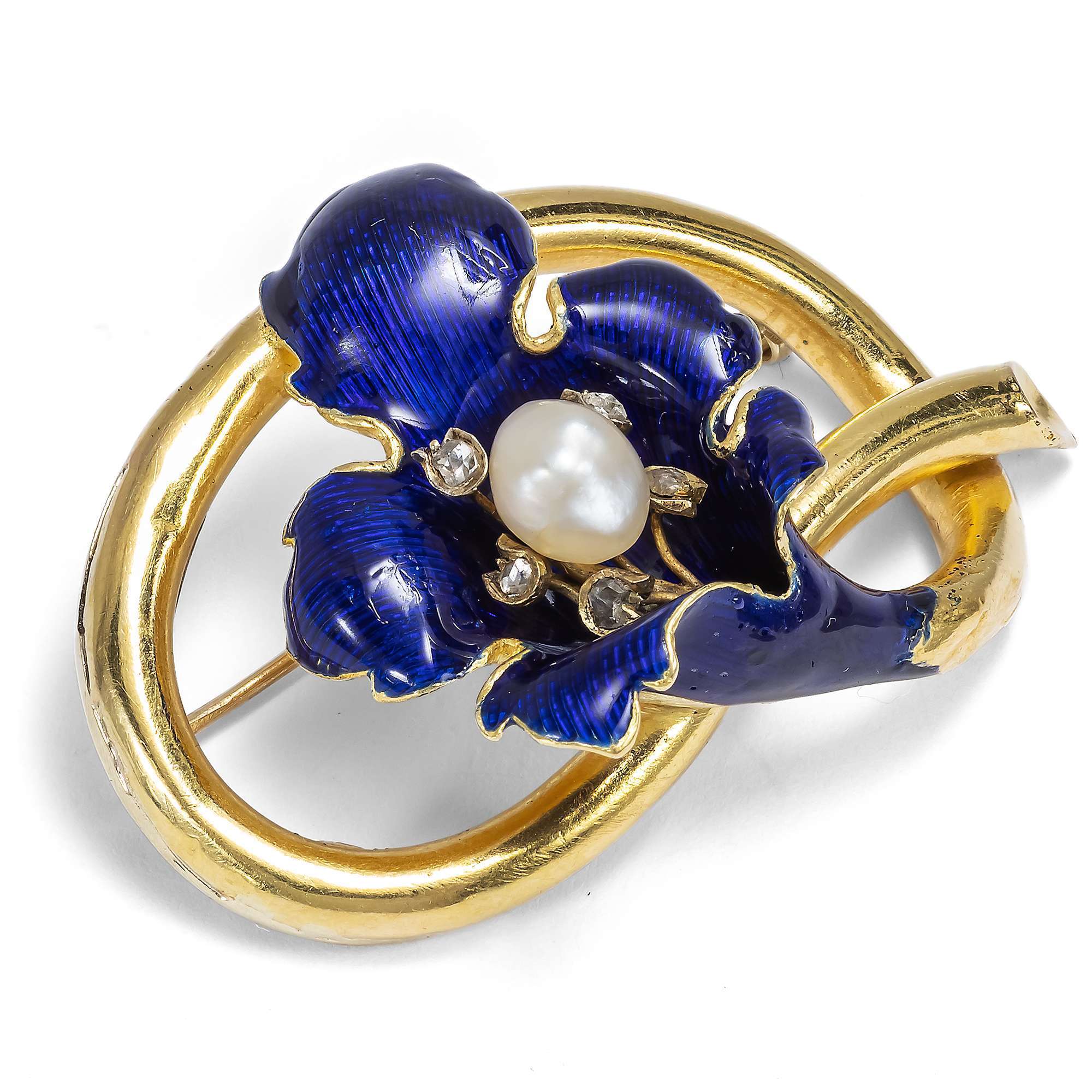 623901-hofer-antikschmuck-Antike-Parure-aus-Armband-Brosche-Ohrclips-und-Ring-mit-Naturperlen-und-Diamanten-um-1850-Blaue-Blumen_8