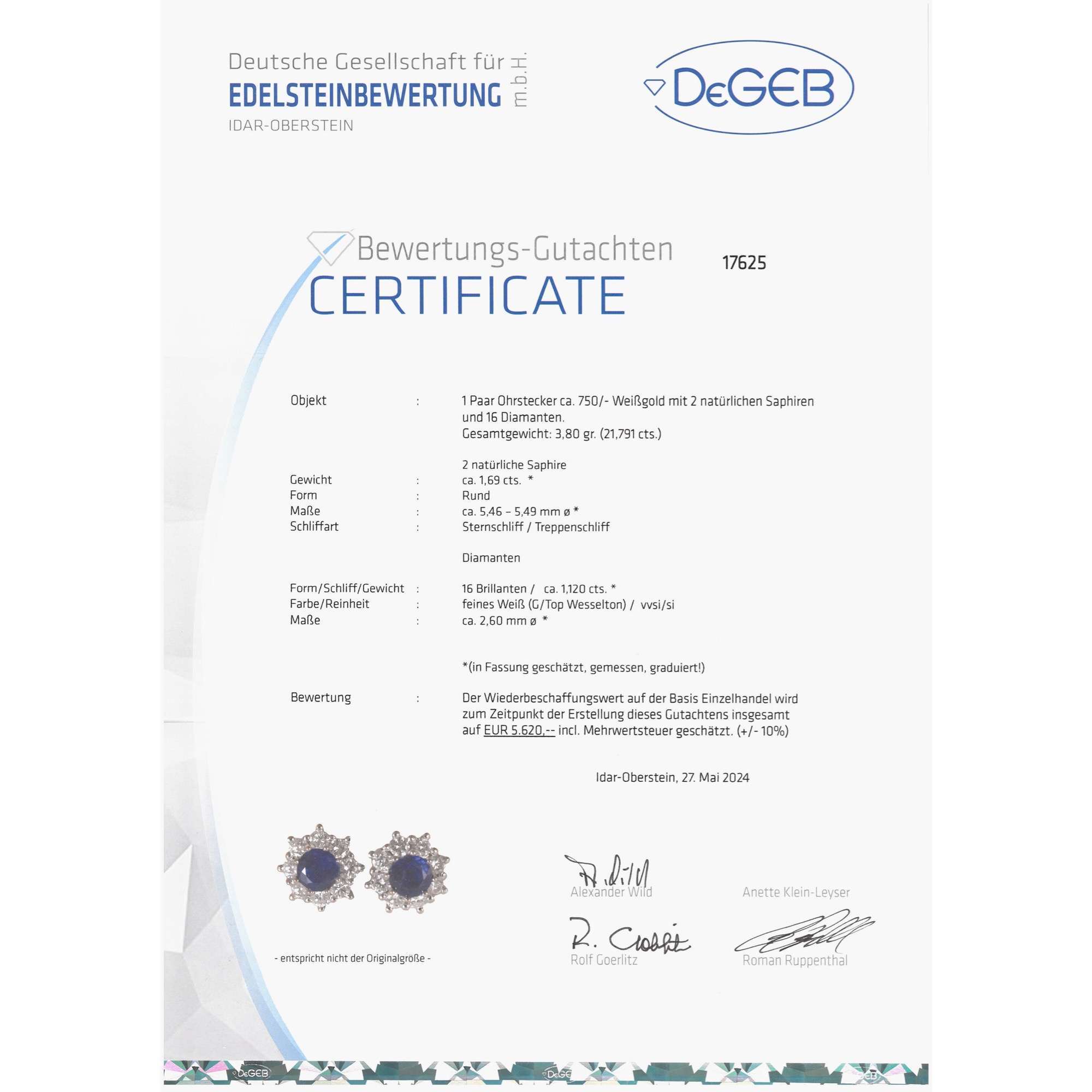 624456-hofer-antikschmuck-Zarte-Ohrstecker-mit-Saphiren-und-Diamanten-in-Weissgold-aus-unserer-Werkstatt-Weissblaue-Blueten_3