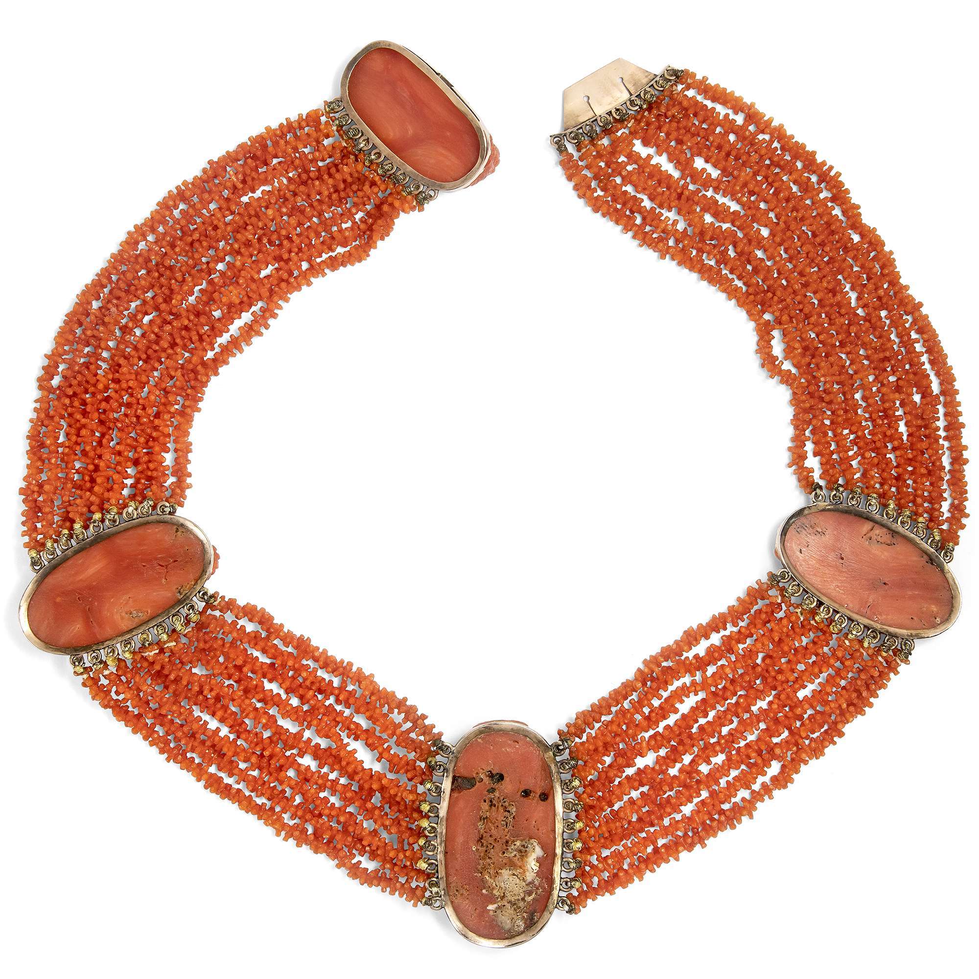624819-hofer-antikschmuck-Antike-Demi-Parure-aus-Collier-und-Armband-aus-Mittelmeerkoralle-in-Gold-um-1825-Von-Goettern-begleitet_5