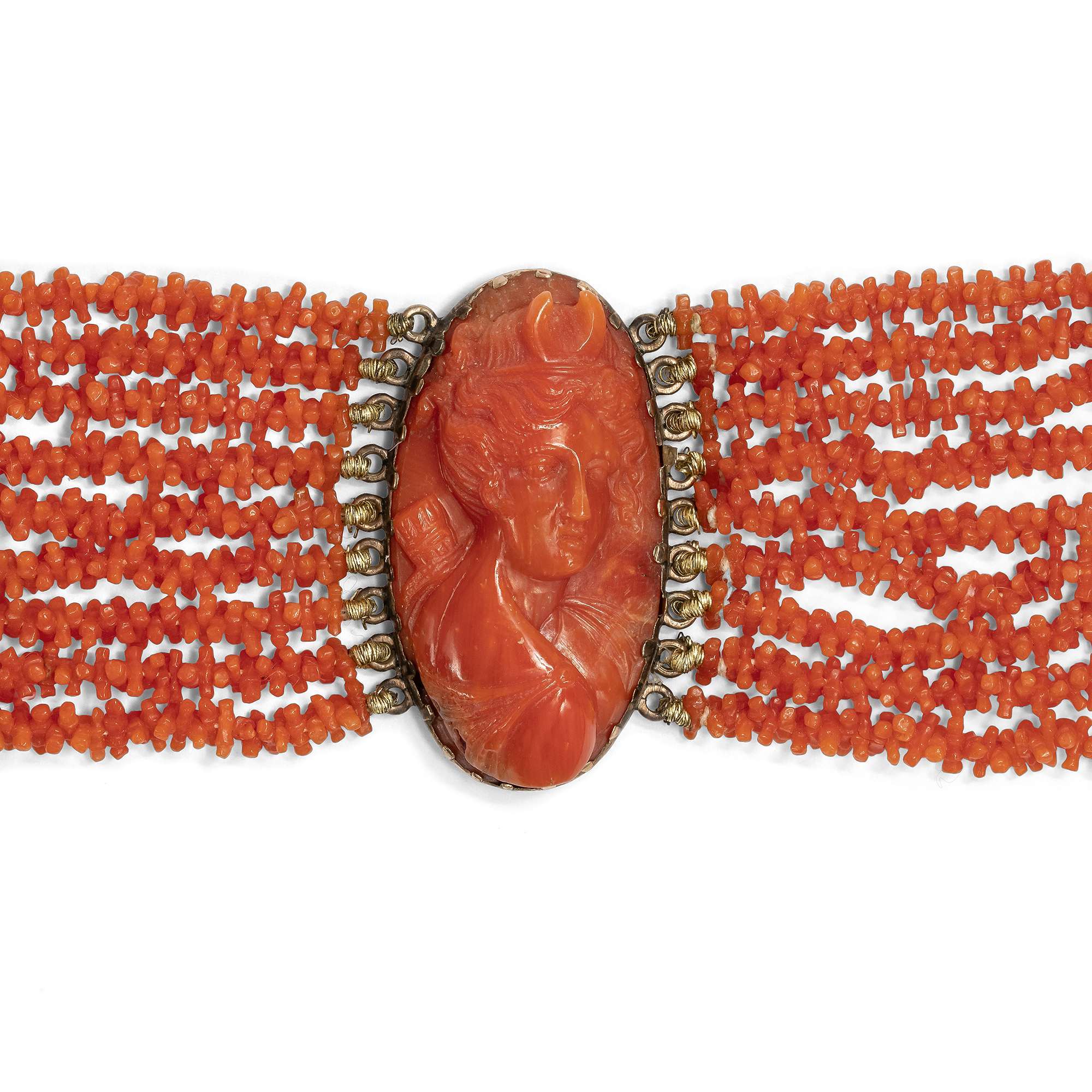 624819-hofer-antikschmuck-Antike-Demi-Parure-aus-Collier-und-Armband-aus-Mittelmeerkoralle-in-Gold-um-1825-Von-Goettern-begleitet_6