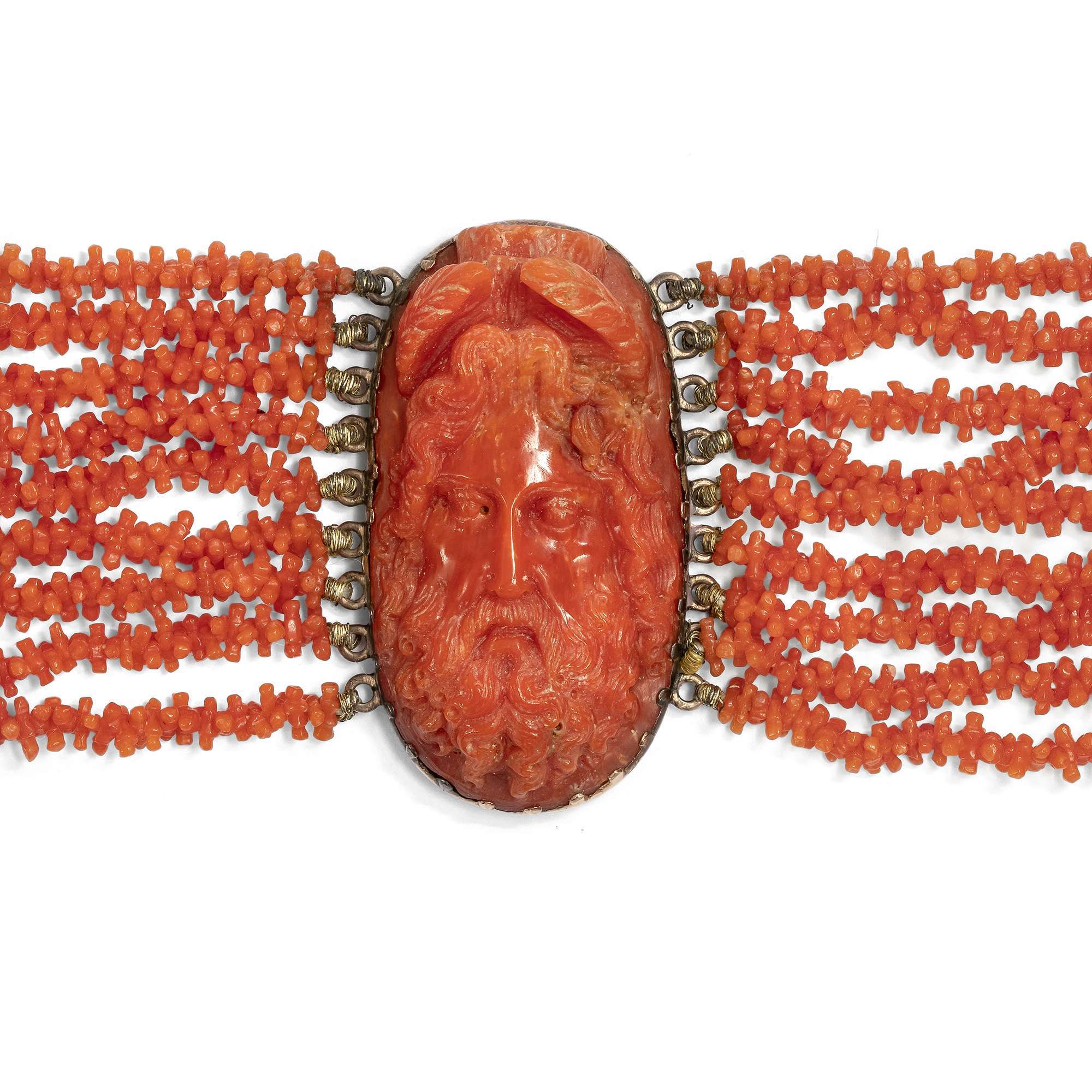 624819-hofer-antikschmuck-Antike-Demi-Parure-aus-Collier-und-Armband-aus-Mittelmeerkoralle-in-Gold-um-1825-Von-Goettern-begleitet_7