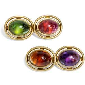 625480-hofer-antikschmuck-Edle-Manschettenknoepfe-mit-Amethyst-Citrin-und-zwei-Turmalinen-in-Gold-um-1955-Farbtupfer-fuers-Hemd_2