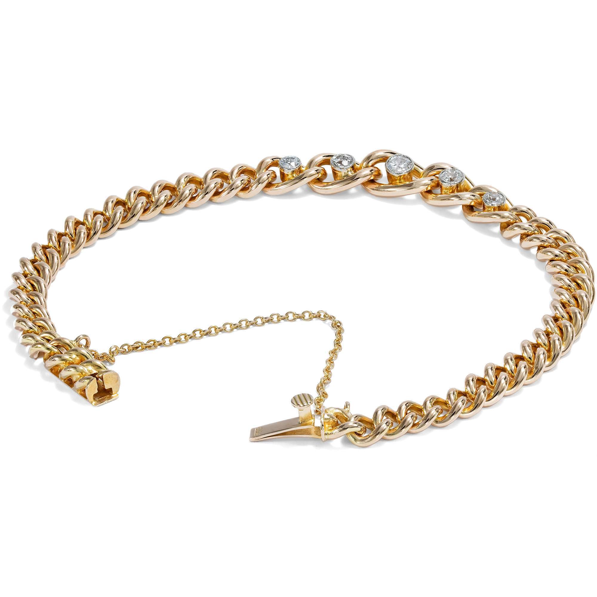 625712-hofer-antikschmuck-Klassisches-Gliederarmband-aus-Gold-mit-Altschliff-Diamanten-um-1900-Zeitlos_2