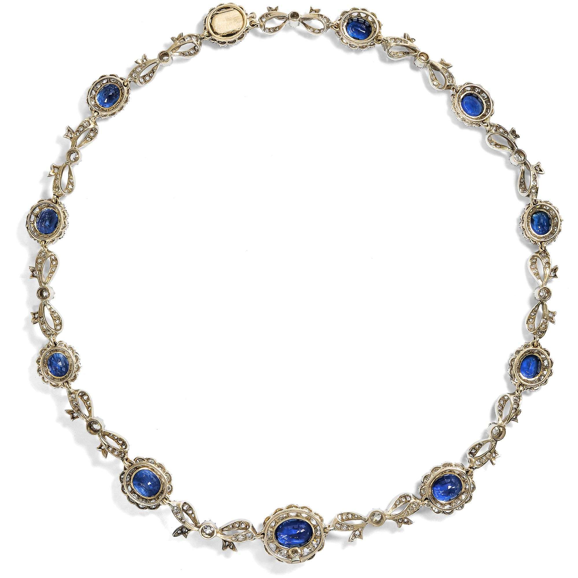 625883-hofer-antikschmuck-Prachtvolles-Saphir-und-Diamantcollier-in-Silber-auf-Gold-um-1895-Schlag-Mitternacht_4