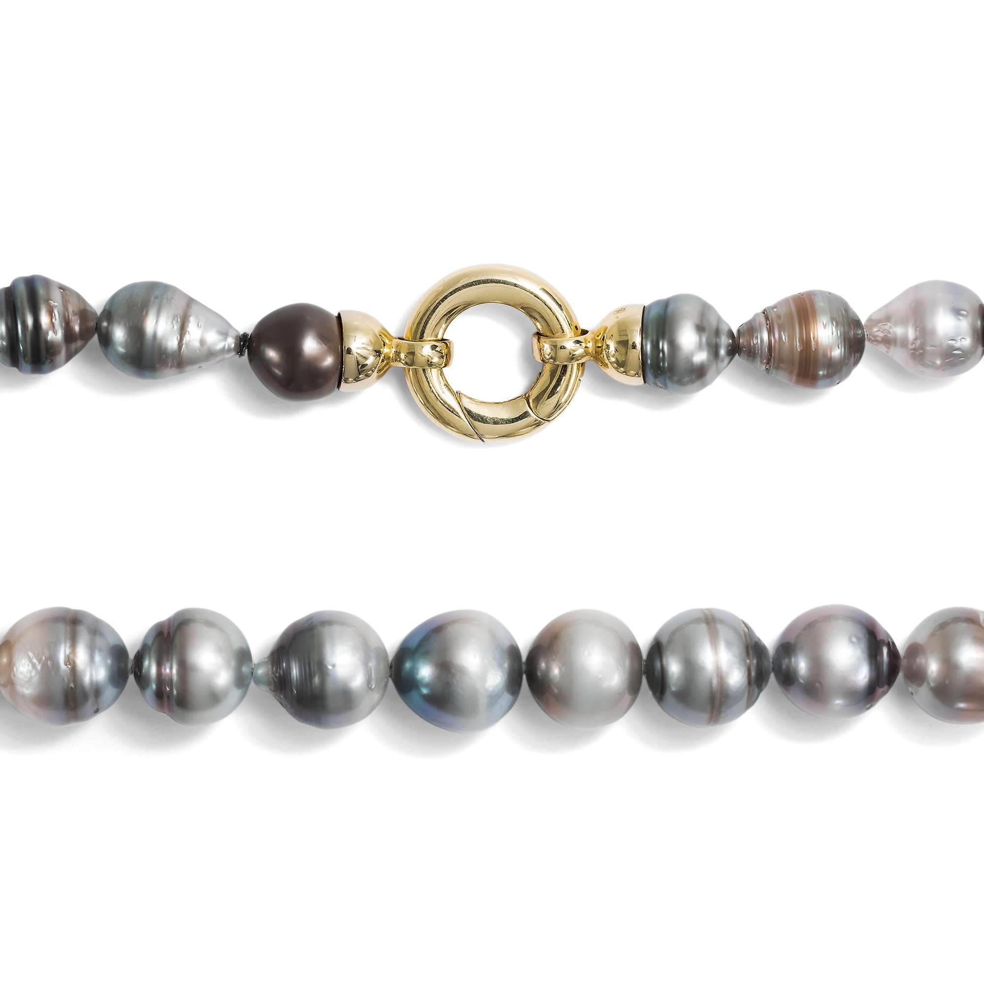 626013-hofer-antikschmuck-Klassisches-Collier-aus-barocken-Tahitiperlen-mit-Goldschliesse-um-2000-Reif-fuer-die-Insel-_3