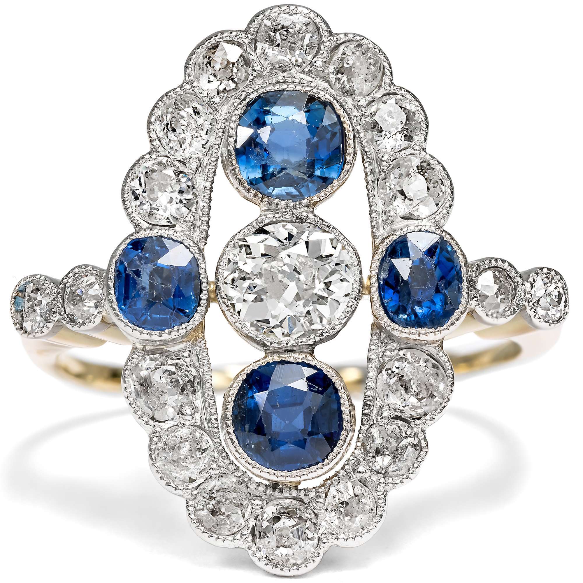 626087-hofer-antikschmuck-Ausdrucksvoller-Ring-mit-unbehandelten-Saphiren-und-Diamanten-in-Platin-auf-Gold-um-1920-Koenigin-der-Nacht_2