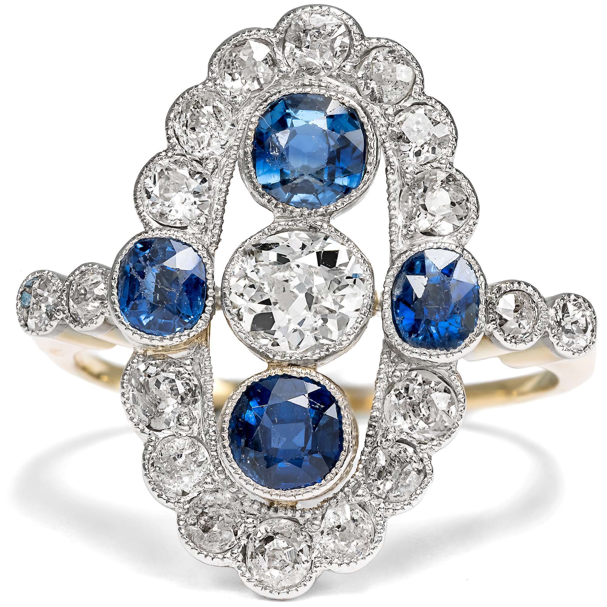 626087-hofer-antikschmuck-Ausdrucksvoller-Ring-mit-unbehandelten-Saphiren-und-Diamanten-in-Platin-auf-Gold-um-1920-Koenigin-der-Nacht_6