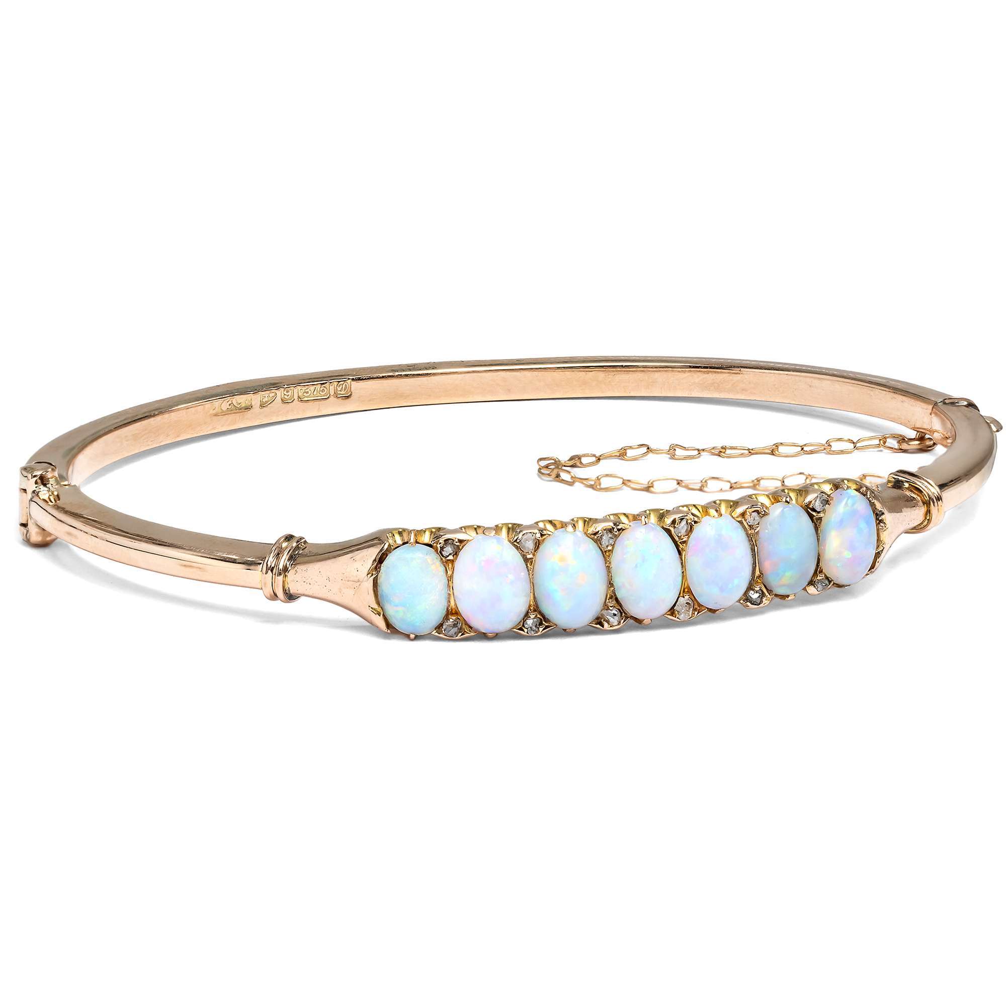 626118-hofer-antikschmuck-Exquisiter-Goldarmreif-mit-Opalen-und-Diamanten-England-datiert-1904-Edwardian-Caleidoscope_3