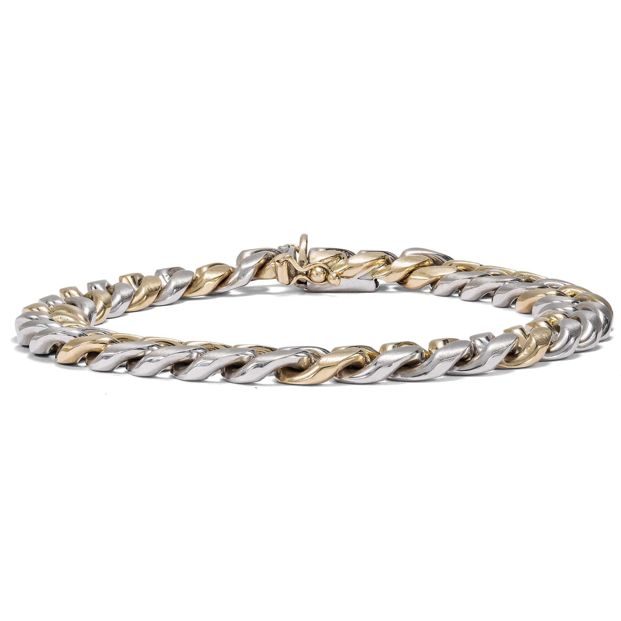 626181-hofer-antikschmuck-Edles-vintage-Armband-in-Gelbgold-und-Weissgold-Italien-um-1985-Massiv-und-zeitlos_1