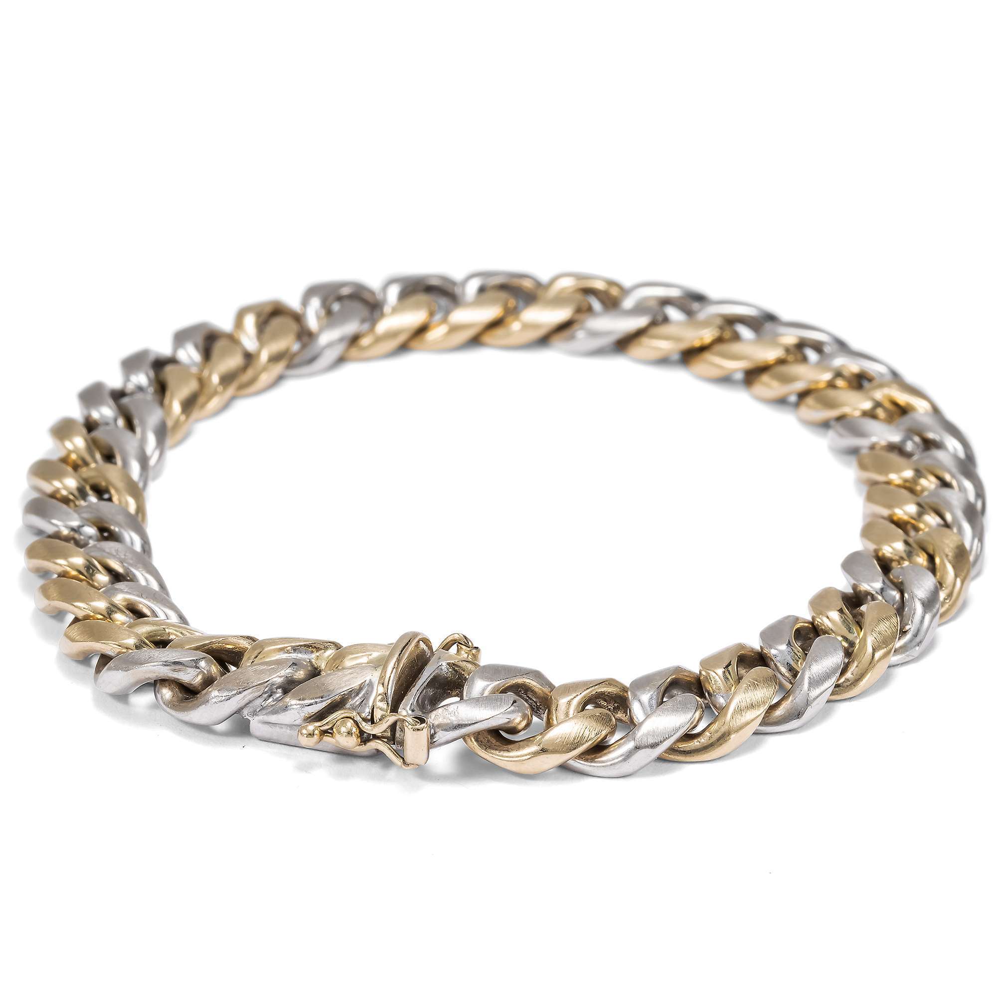 626181-hofer-antikschmuck-Edles-vintage-Armband-in-Gelbgold-und-Weissgold-Italien-um-1985-Massiv-und-zeitlos_2