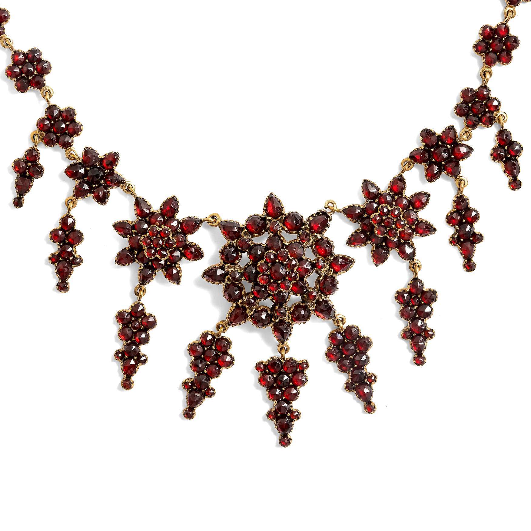 626229-hofer-antikschmuck-Prachtvolles-abtikes-Collier-aus-boehmischen-Granaten-um-1880-Rote-Glut