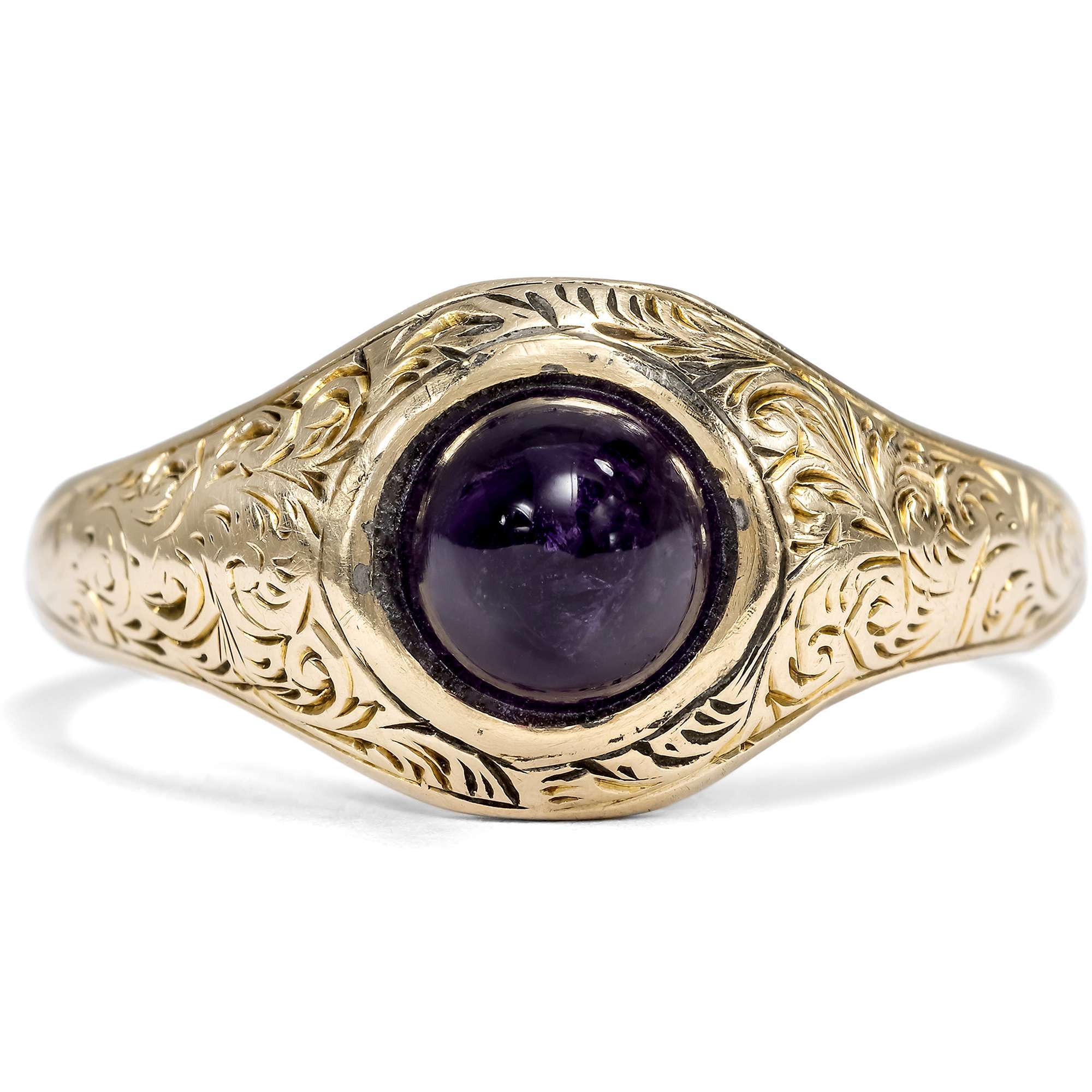 626309-hofer-antikschmuck-Ungewoehnlicher-Ring-mit-kegelfoermigem-Amethysten-in-Gold-Deutschland-um-1890-und-spaeter-Zuckerhut_1