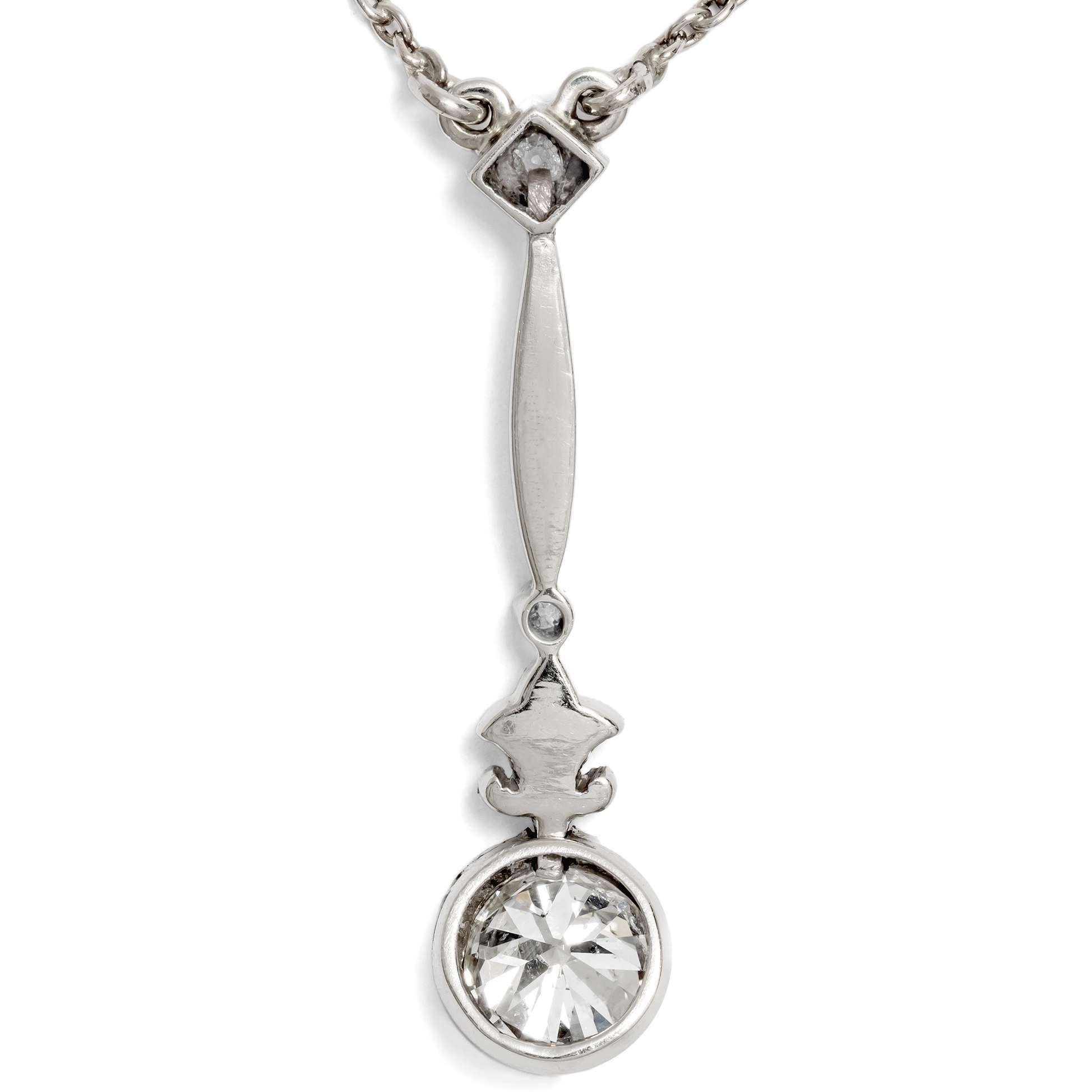 626397-hofer-antikschmuck-Zartes-Collier-aus-Weissgold-mit-einem-0-90-ct-schweren-Diamanten-im-Altschliff-um-1930-Glanzleistung-_2