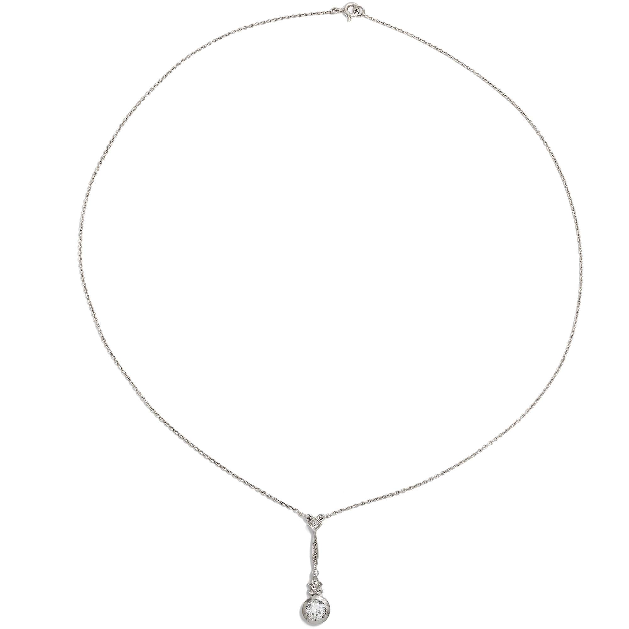 626397-hofer-antikschmuck-Zartes-Collier-aus-Weissgold-mit-einem-0-90-ct-schweren-Diamanten-im-Altschliff-um-1930-Glanzleistung-_3