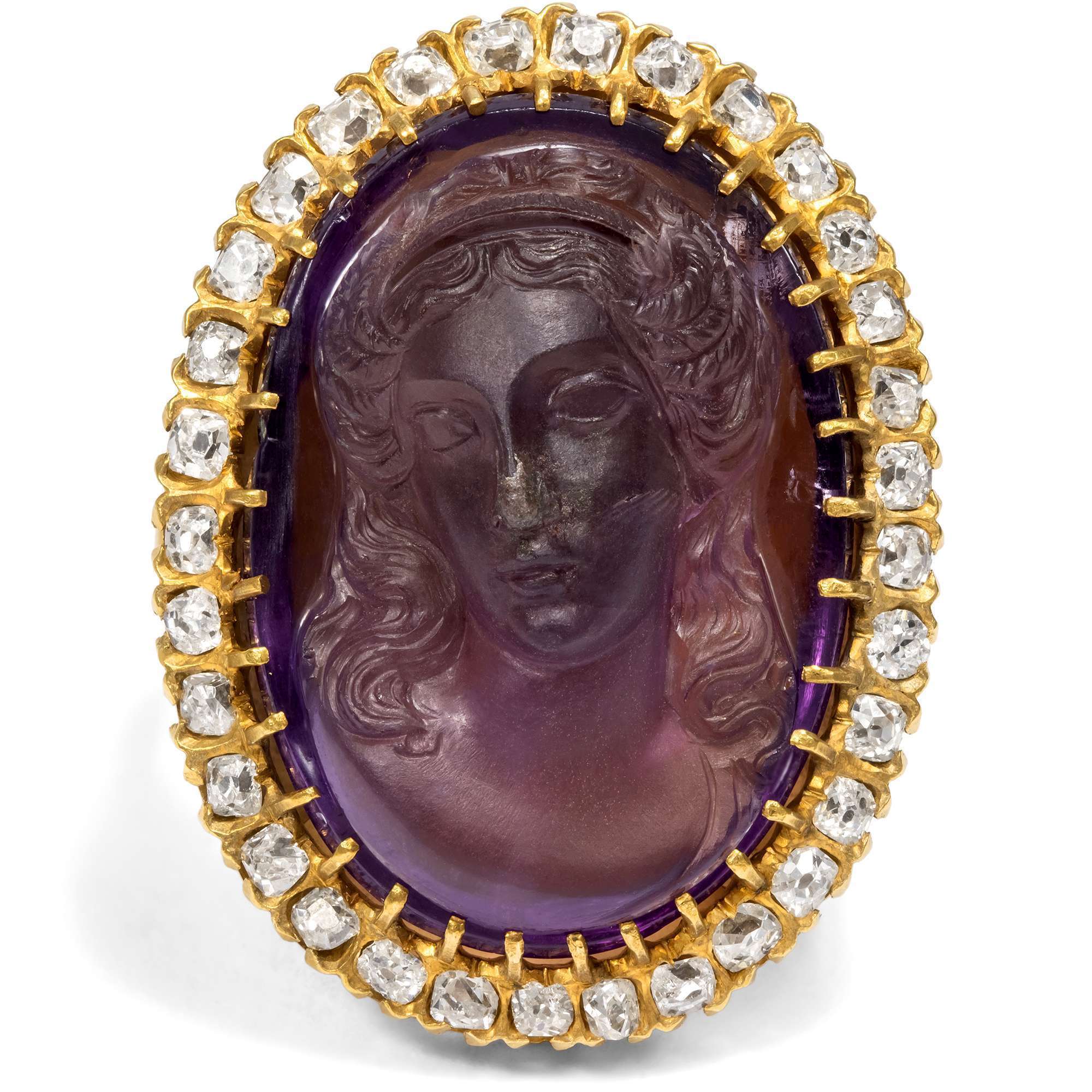 626520-hofer-antikschmuck-Hochwertiger-antiker-Ring-mit-Gemme-aus-Amethyst-und-Diamanten-in-Gold-um-1870-Antike-Schoenheit_1