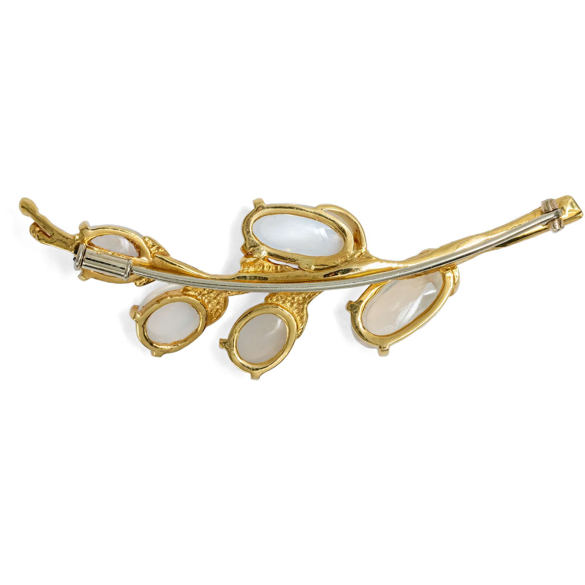 626549-hofer-antikschmuck-Handgeschmiedete-Brosche-aus-Gold-mit-Mondsteinen-Deutschland-um-1965-Weidenkaetzchen_3