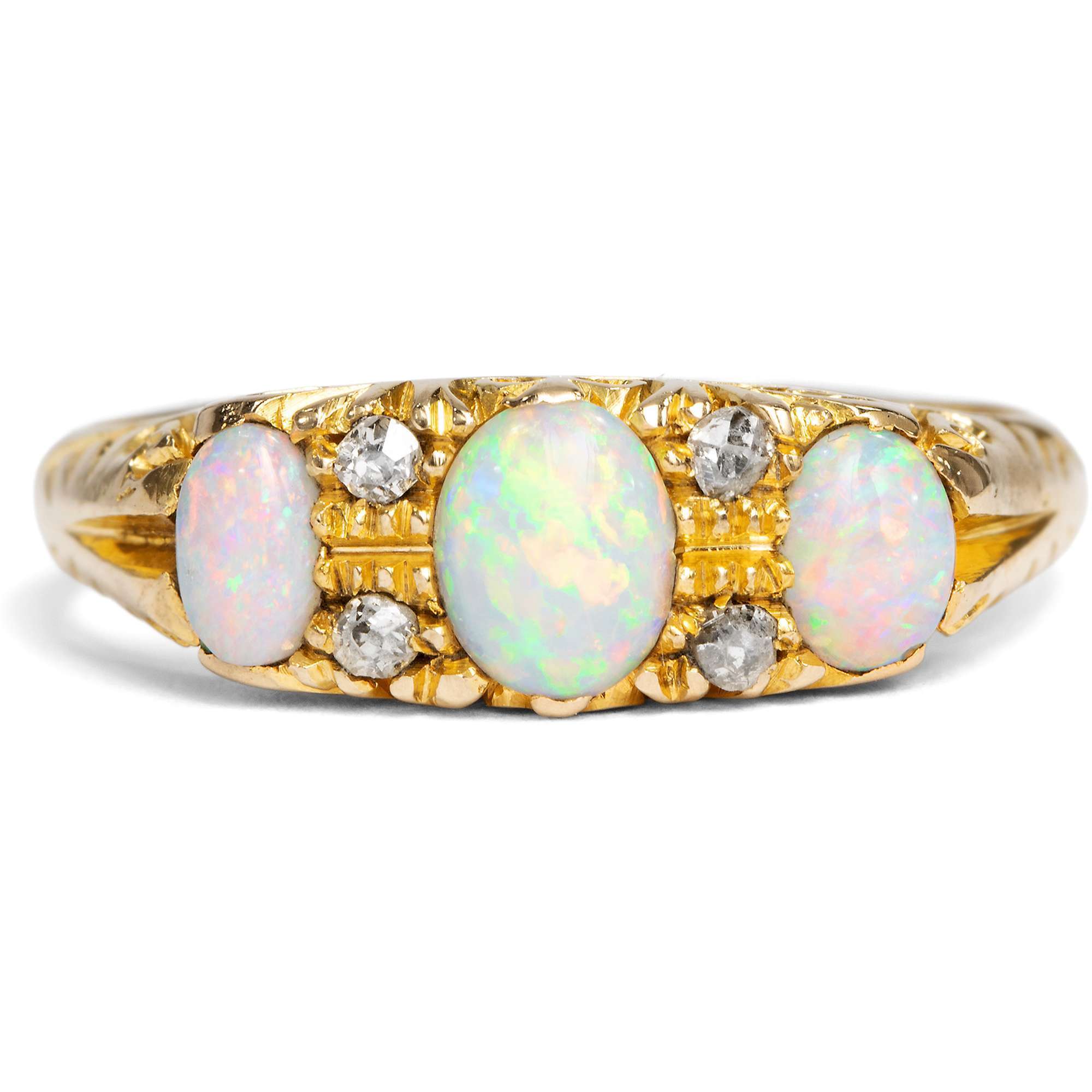 626568-hofer-antikschmuck-Antiker-Ring-mit-australischen-Opalen-und-Diamanten-in-Gold-England-datiert-1900-Schillernde-Kolonialwaren_2