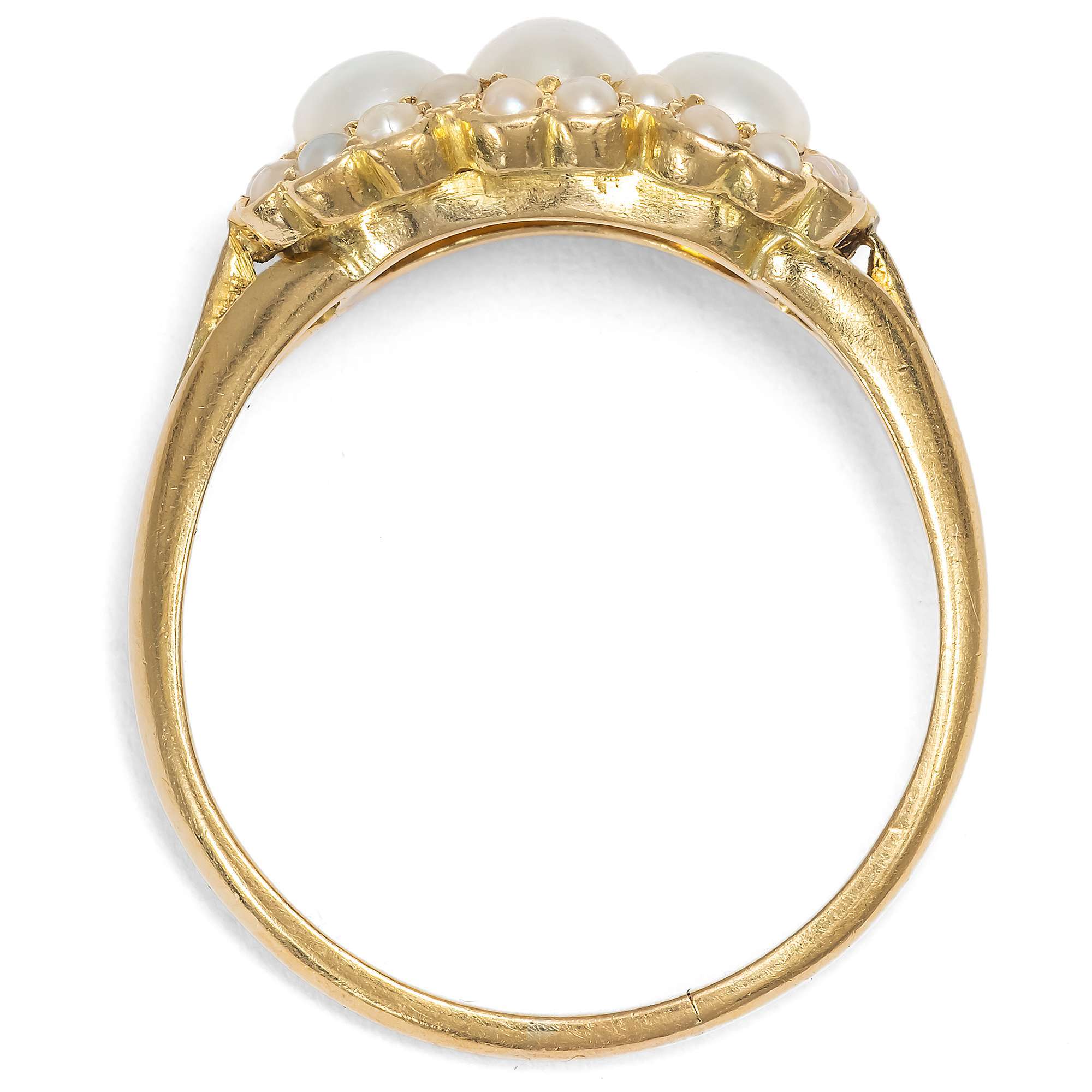 626578-hofer-antikschmuck-Viktorianischer-Goldring-mit-feinen-Naturperlen-England-um-1890-Schaumgeboren_1