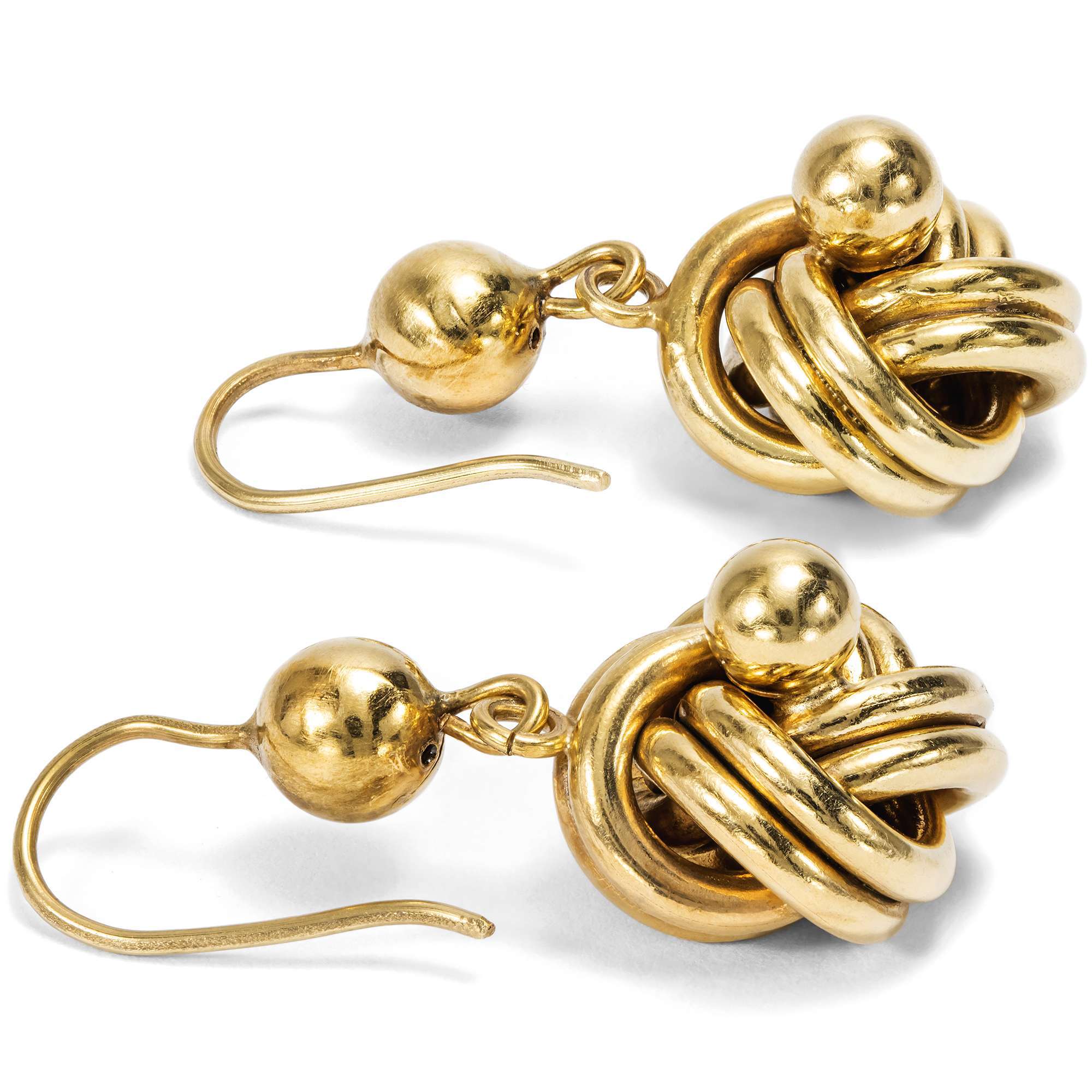 626624-hofer-antikschmuck-Romantische-Lover-s-Knot-Ohrringe-aus-Gold-Grossbritannien-um-1900-Niemand-soll-uns-trennen_2