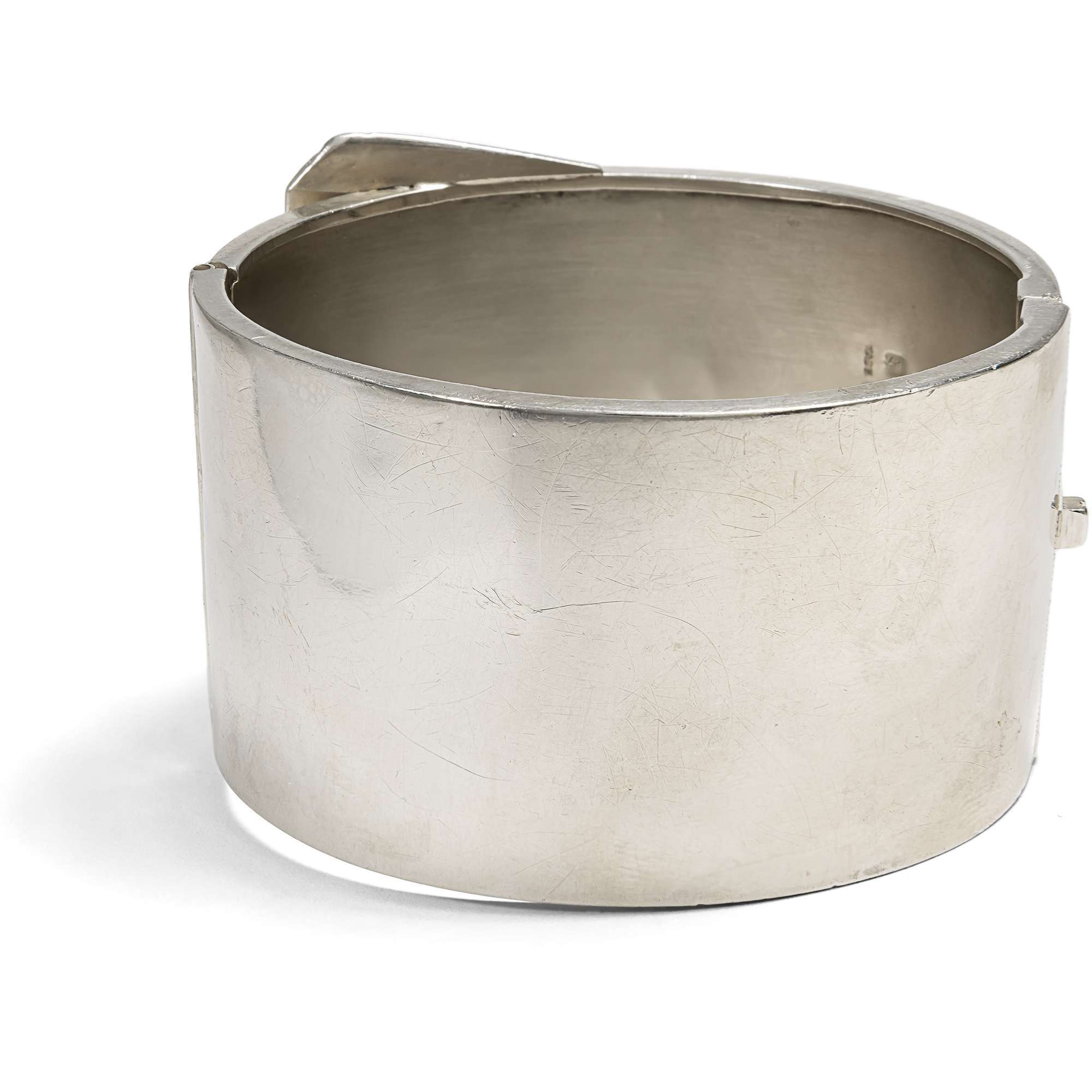 626681-hofer-antikschmuck-Breiter-Sterlingsilber-Armreif-in-Form-eines-Guertels-Birmingham-1937-Gut-geguertet_3