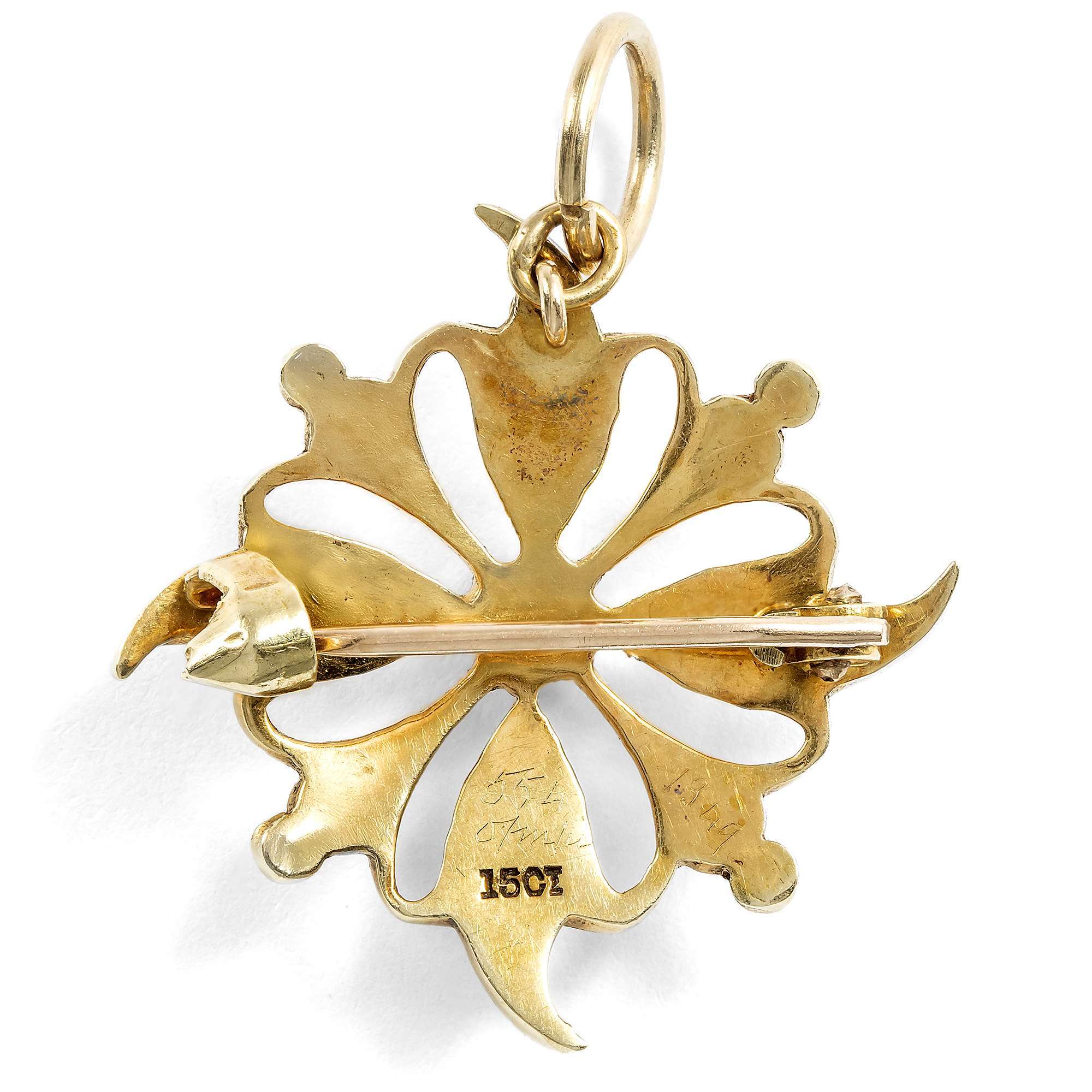 626782-hofer-antikschmuck-Antike-Anhaenger-Brosche-mit-Saatperlen-in-Gold-Grossbritannien-um-1900-Give-it-a-Whirl_2