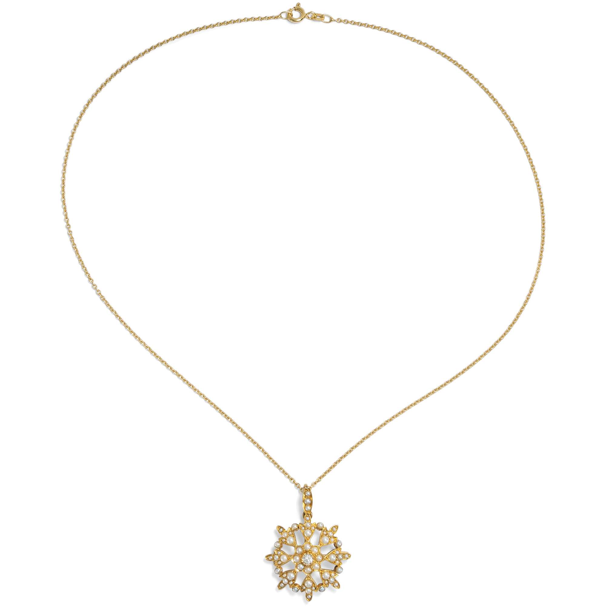626809-hofer-antikschmuck-Antike-Anhaenger-Brosche-mit-Diamant-und-Perlen-an-Goldkette-Grossbritannien-um-1900-The-Stars-are-in-Blossom_1