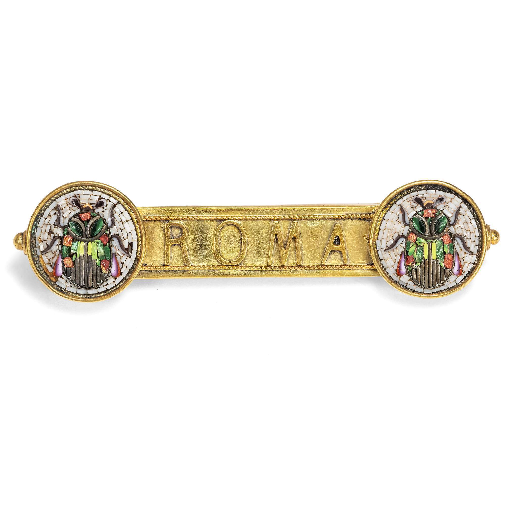 626937-hofer-antikschmuck-Antike-Souvenir-Brosche-im-archaeologischen-Stil-mit-Mikromosaiken-Rom-um-1880-Roma-Aeterna