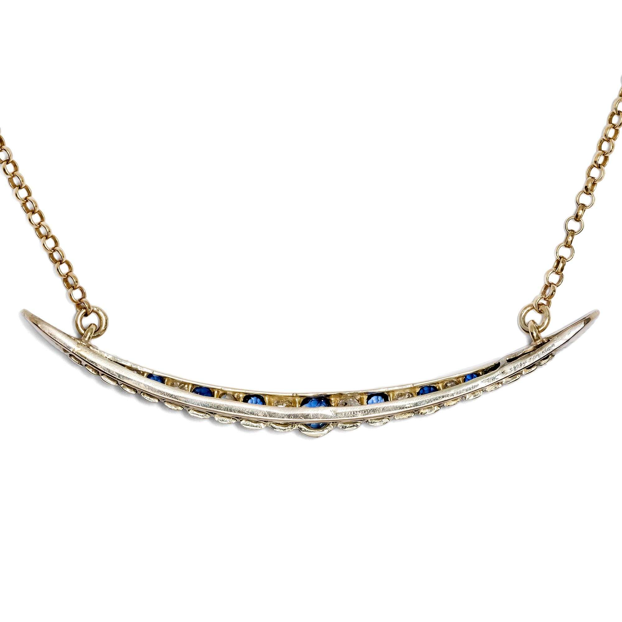 626968-hofer-antikschmuck-Englisches-Mond-Collier-mit-Saphiren-und-Diamanten-Umbau-aus-einer-Brosche-der-Jahre-um-1900-Au-claire-de-la-lune_2