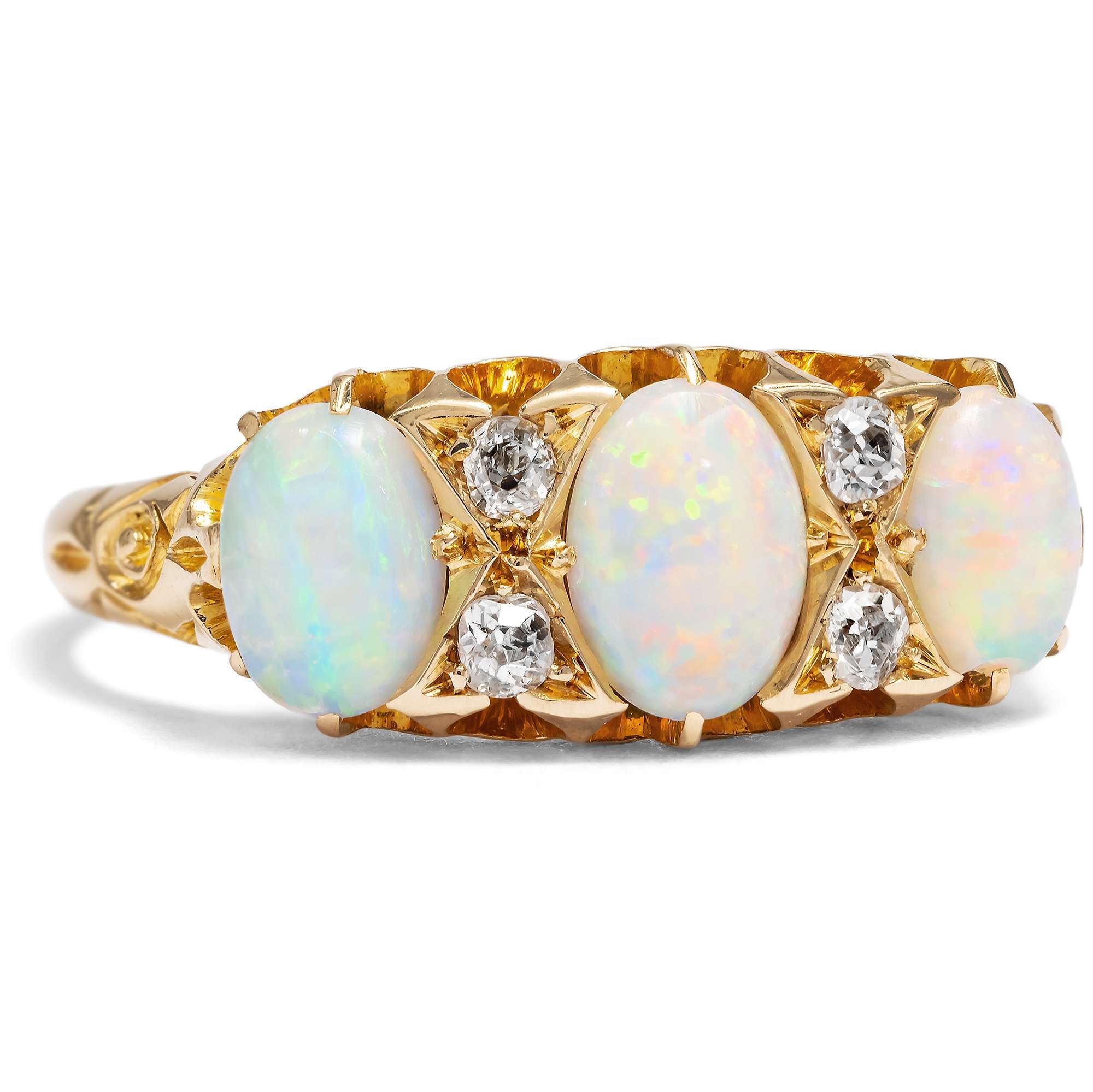 627056-hofer-antikschmuck-Antiker-Opalring-aus-Gelbgold-mit-Diamantrosen-Birmingham-1907-Edwardian-Glow-Show