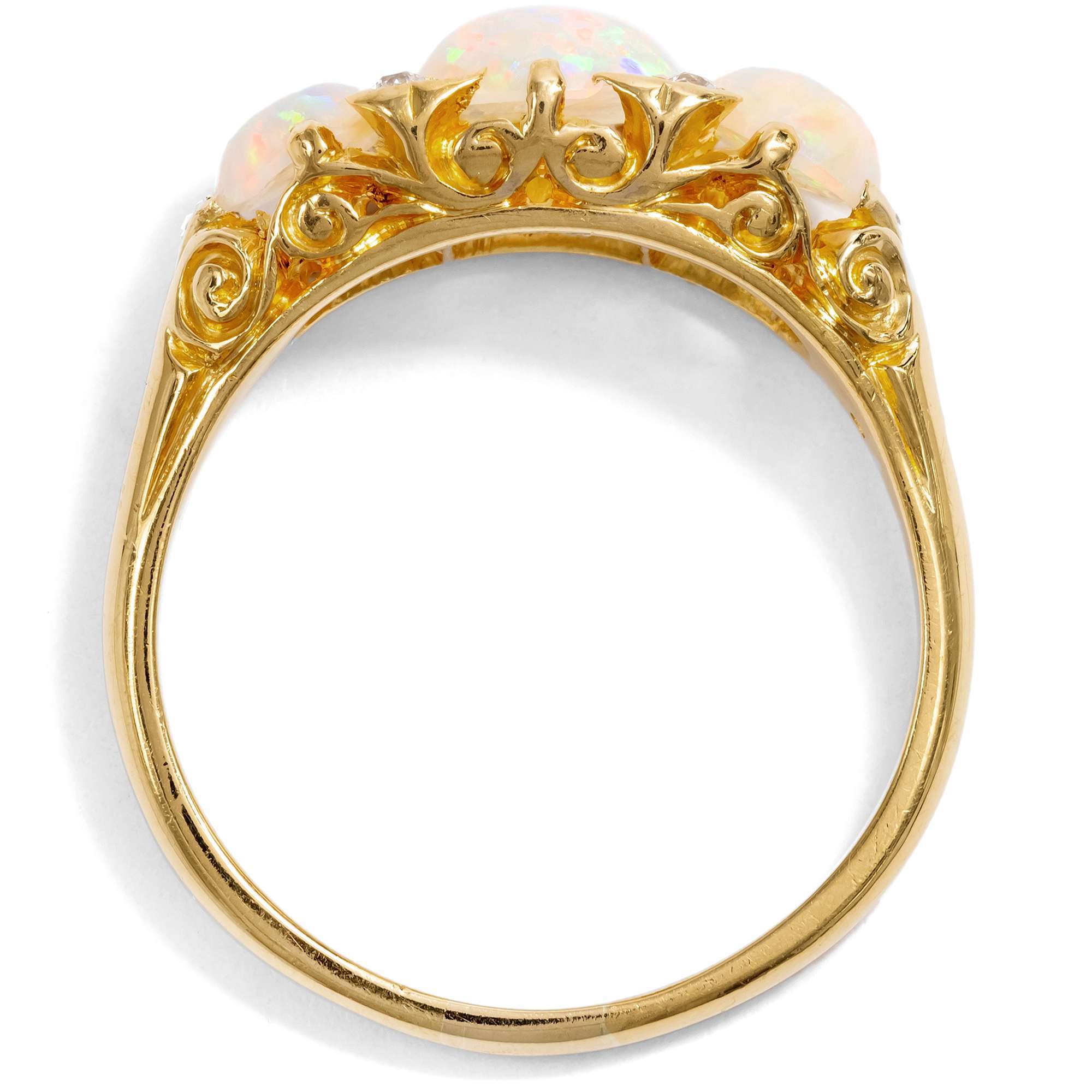 627057-hofer-antikschmuck-Hochwertiger-Goldring-mit-antiken-Opalen-und-Diamanten-im-Altschliff-London-2024-Quality-Street_2