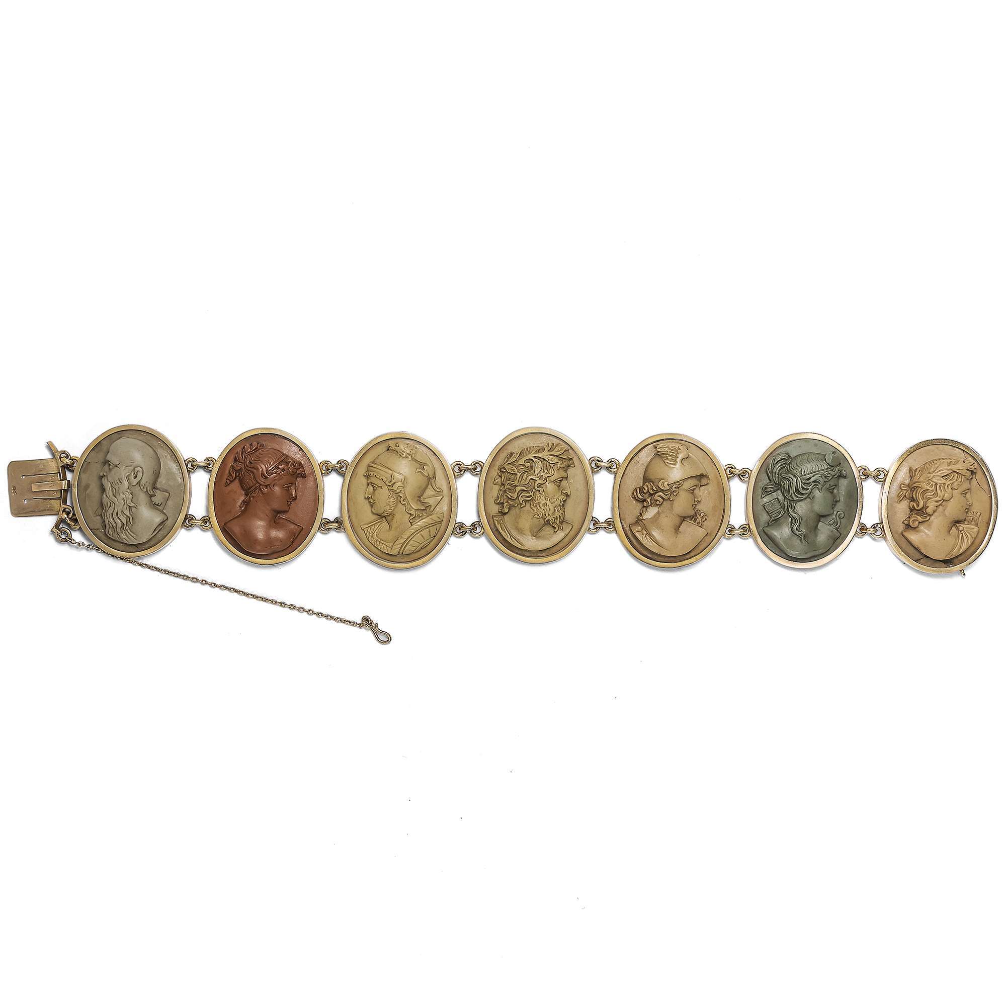 627093-hofer-antikschmuck-Prachtvolles-antikes-Armband-mit-Kameen-aus-Vesuv-Lava-Neapel-um-1860-Ein-Goetterreigen_3