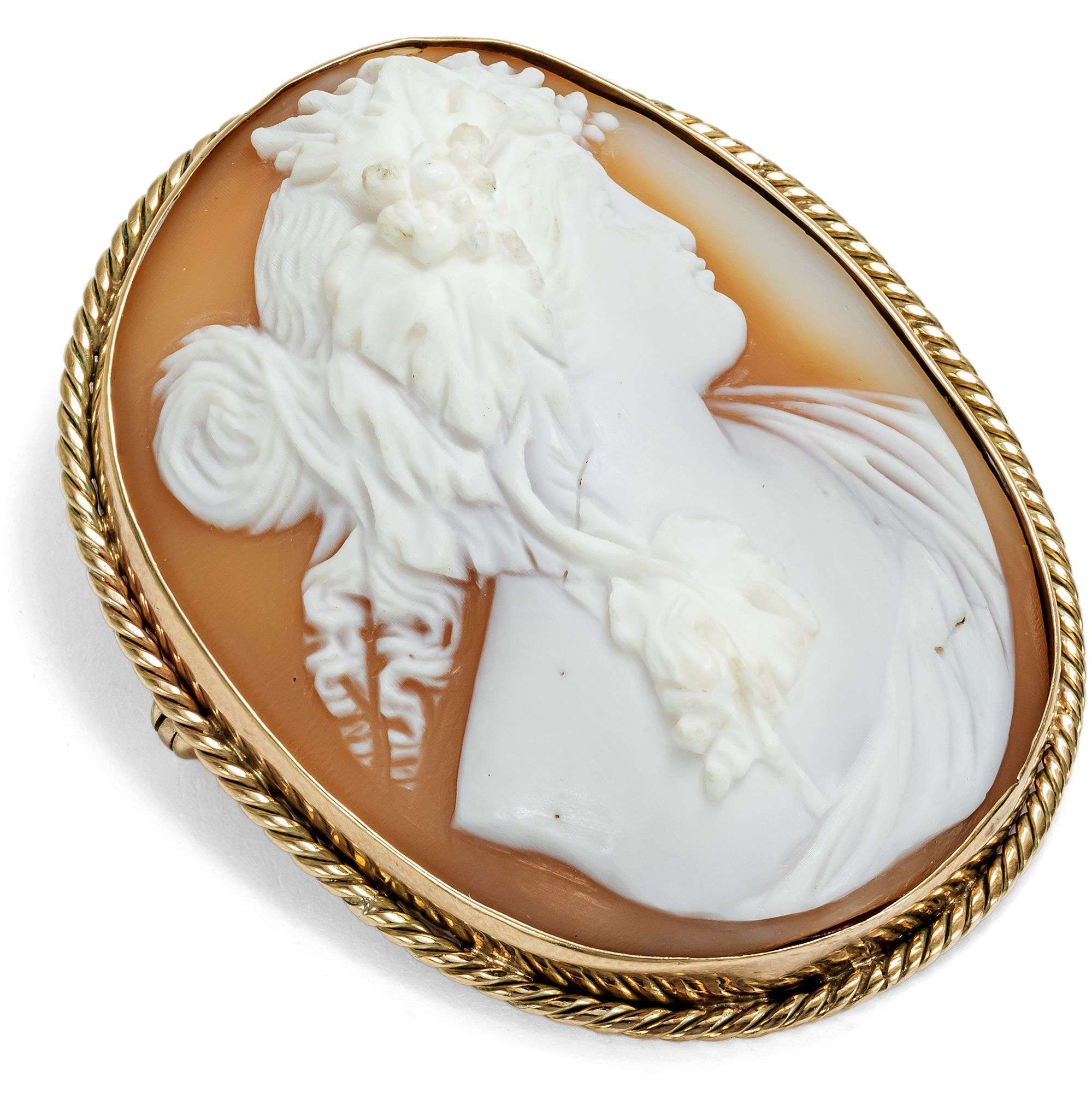 627119-hofer-antikschmuck-Antike-Brosche-mit-der-Muschelgemme-einer-Bacchantin-in-Gold-um-1870-Berauscht-euch-_2