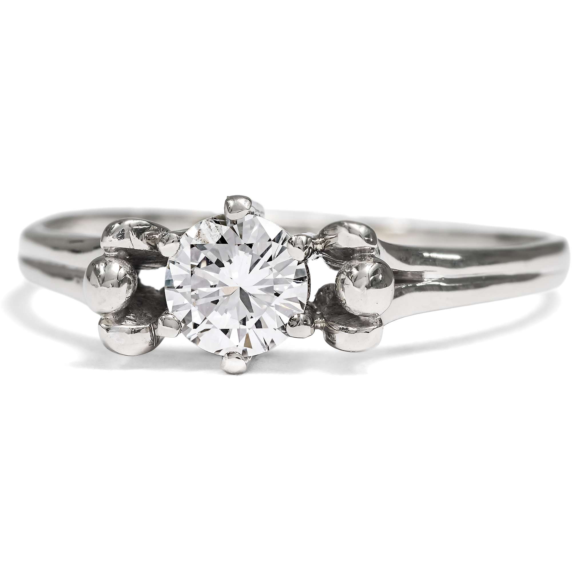 627229-hofer-antikschmuck-Klassischer-vintage-0-44-ct-Diamant-Solitaer-Ring-in-Weissgold-um-1955-Bewaehrte-Form_3